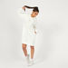 Kappa Solid Mini Jumper Dress with Long Sleeves and Tape Detail-Hoodies & Sweatshirts-thumbnail-0