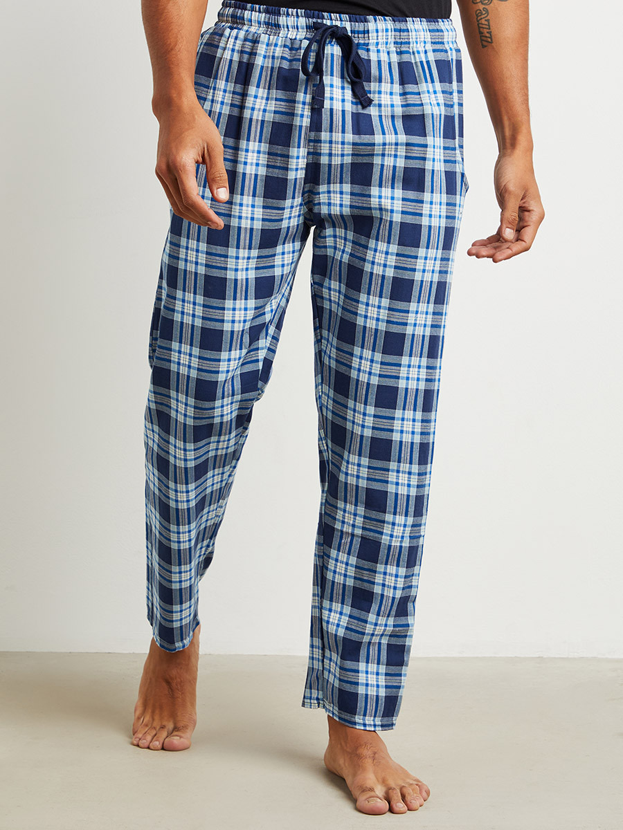 Cotton Straight Fit Checked Pyjama-men-clothing-nightwear-pyjamaandshorts-image-1