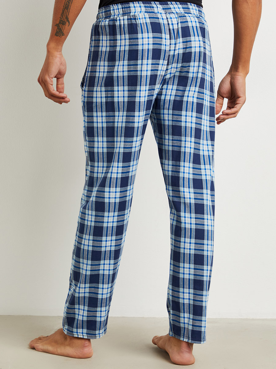 Cotton Straight Fit Checked Pyjama-men-clothing-nightwear-pyjamaandshorts-image-3