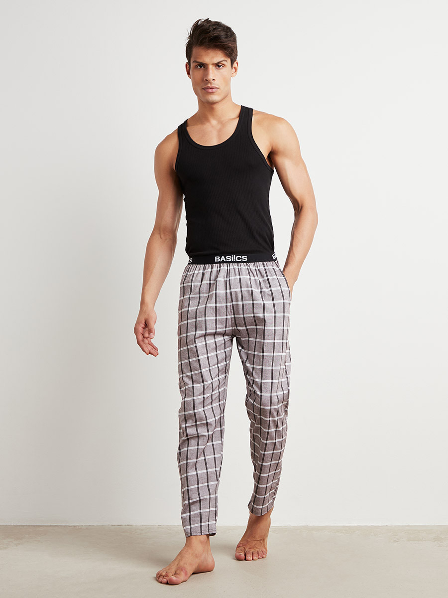 بنطلون بيجاما مطبوع بخصر مطاطي-men-clothing-nightwear-pyjamaandshorts-image-2