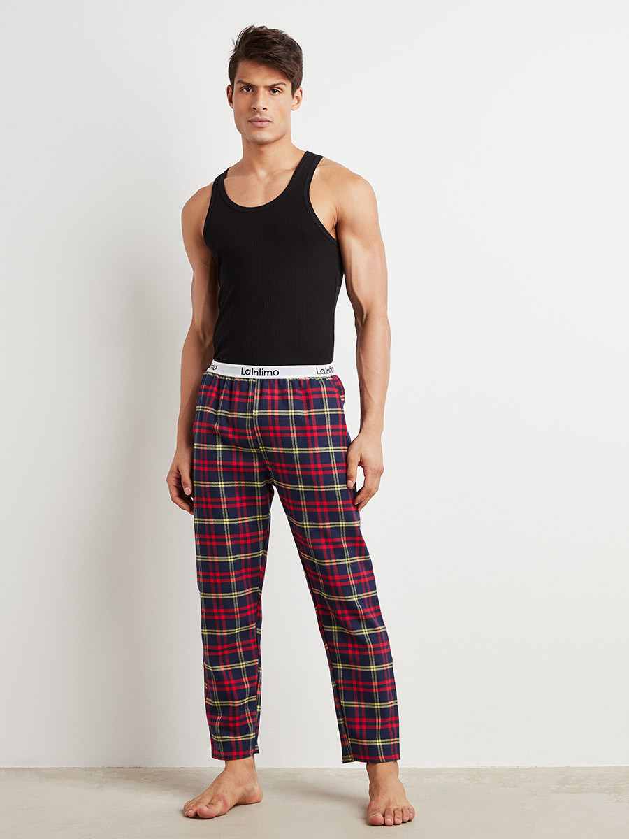 بنطلون بيجاما مطبوع بخصر مطاطي-men-clothing-nightwear-pyjamaandshorts-image-2