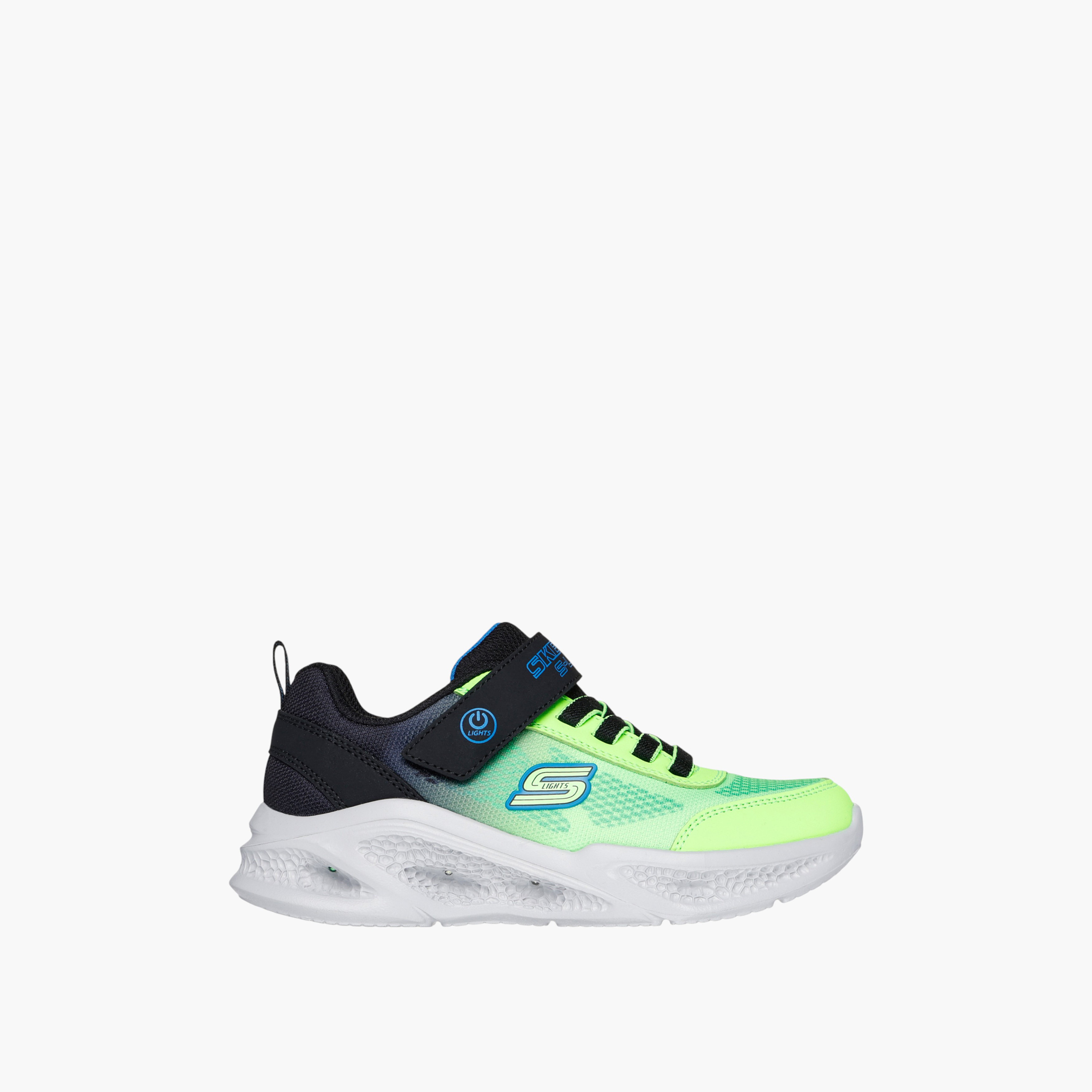 Skechers Boys Meteorlights Light Up Hook & Loop Durable Walking Shoes-boys-shoes-sneakers-image-2