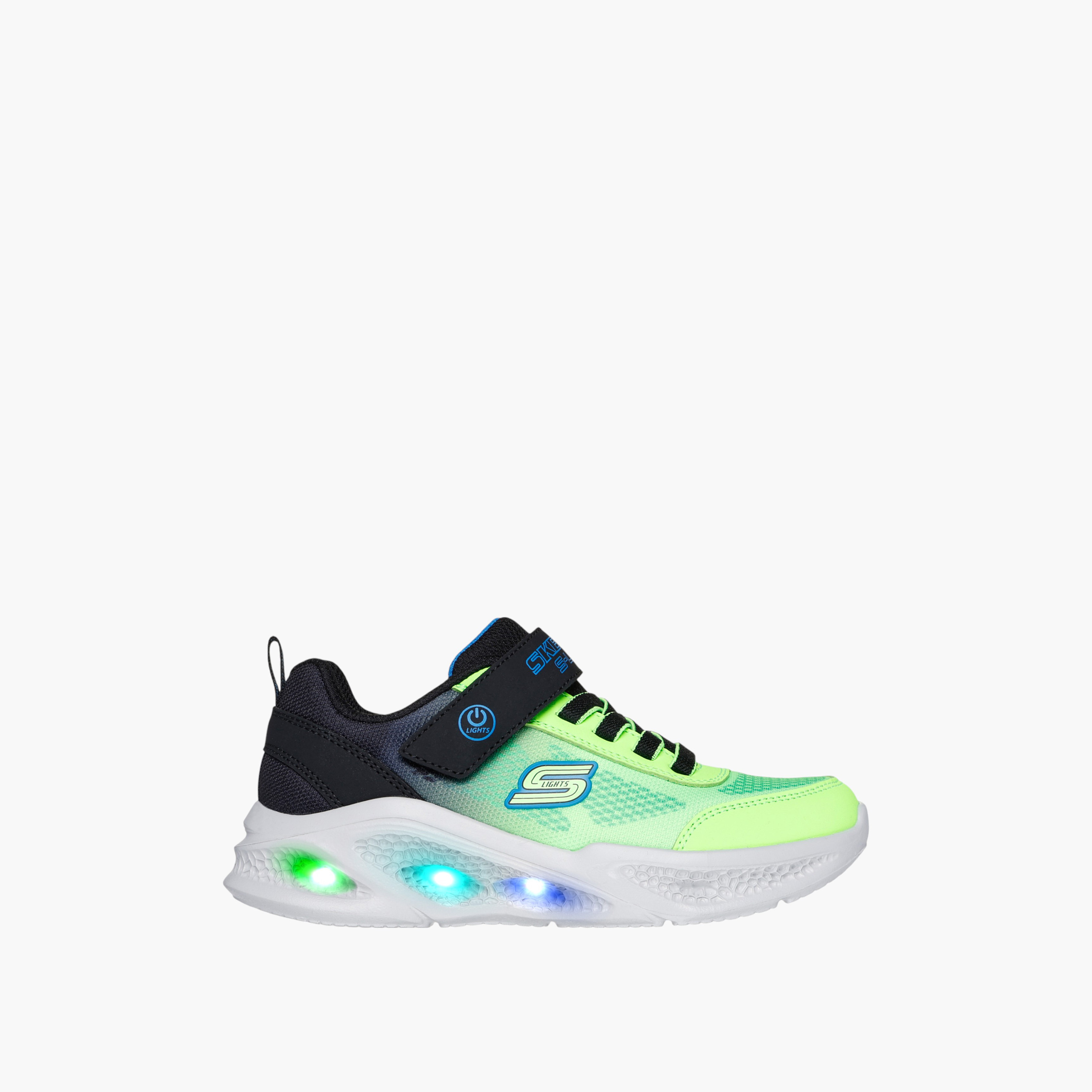 Skechers Boys Meteorlights Light Up Hook & Loop Durable Walking Shoes-boys-shoes-sneakers-image-5