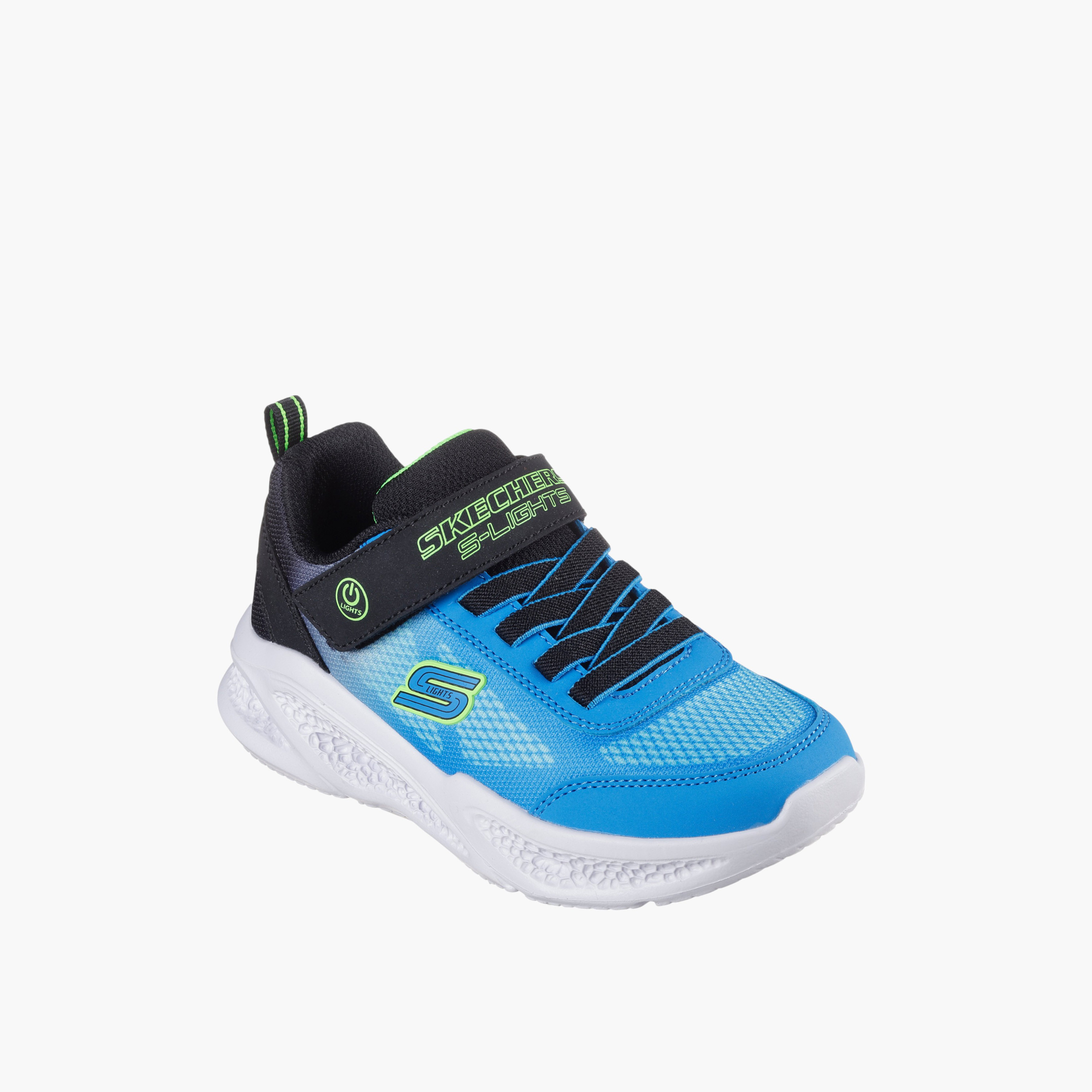 حذاء مشي قابل للتهوية بشريط إغلاق وإضاءة ميتيور للأولاد من سكتشرز-sports-boys-shoes-image-1