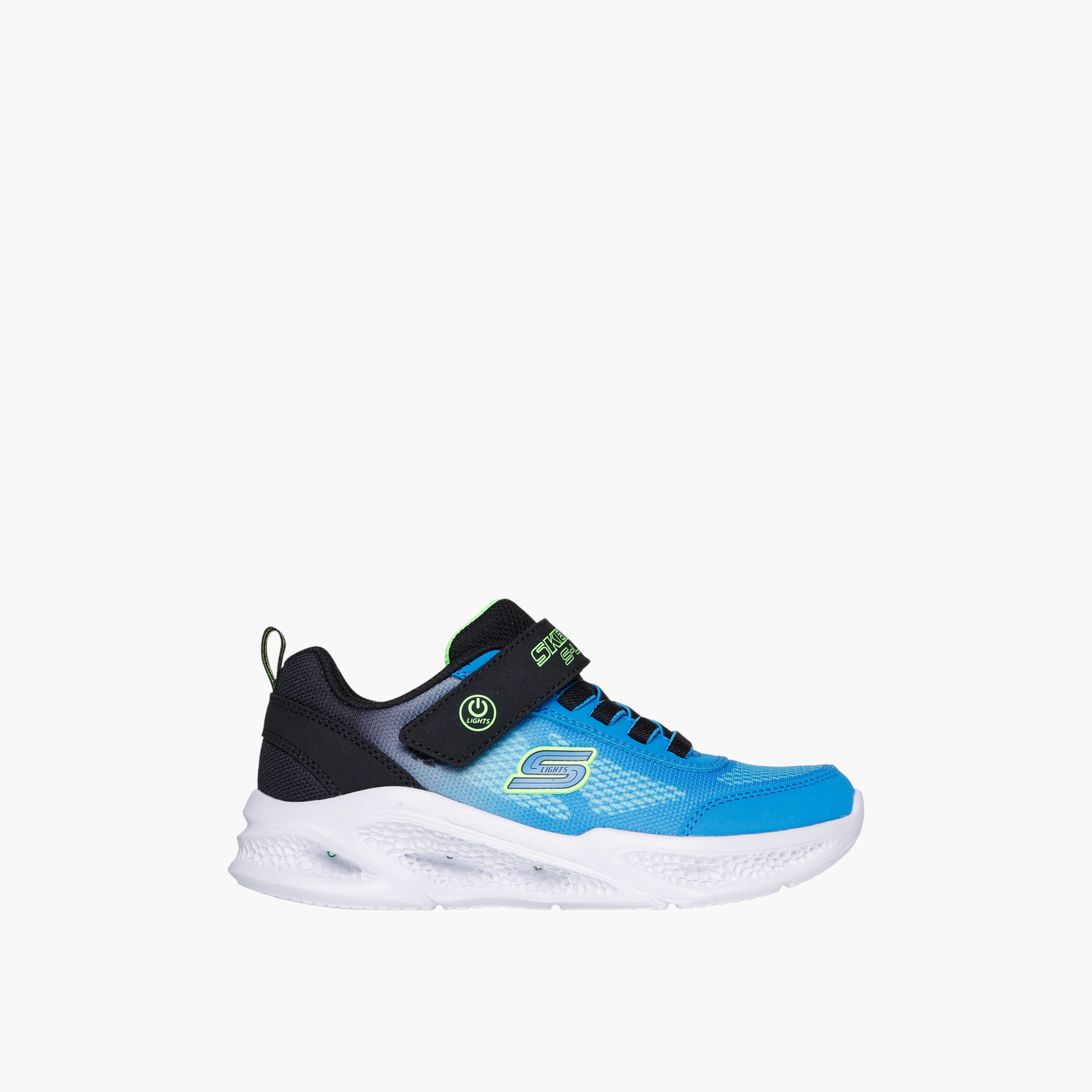 حذاء مشي قابل للتهوية بشريط إغلاق وإضاءة ميتيور للأولاد من سكتشرز-sports-boys-shoes-image-3
