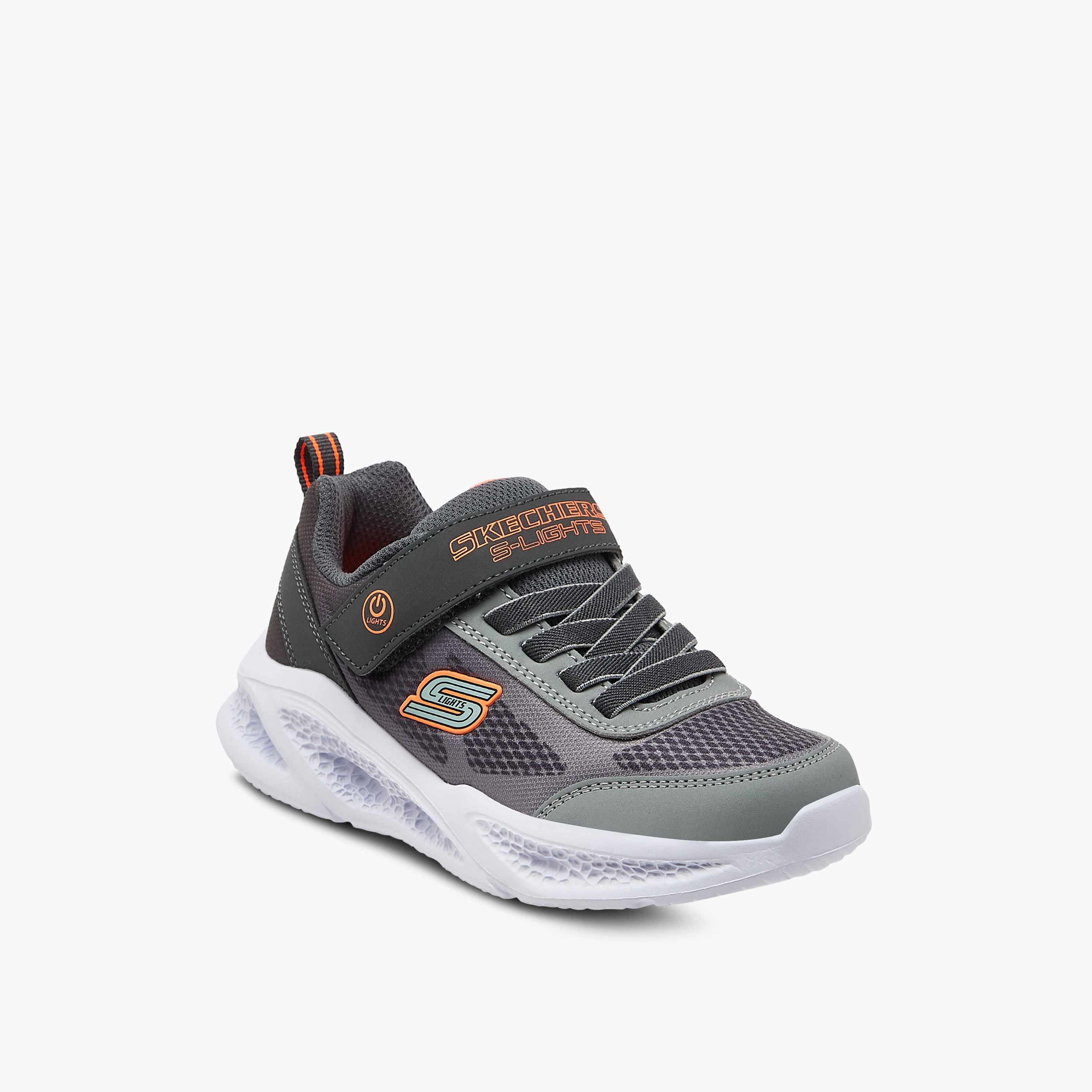 Skechers Boys METEOR-LIGHTS Hook & Loop Sneakers 401495L | OE-boys-shoes-sneakers-image-2