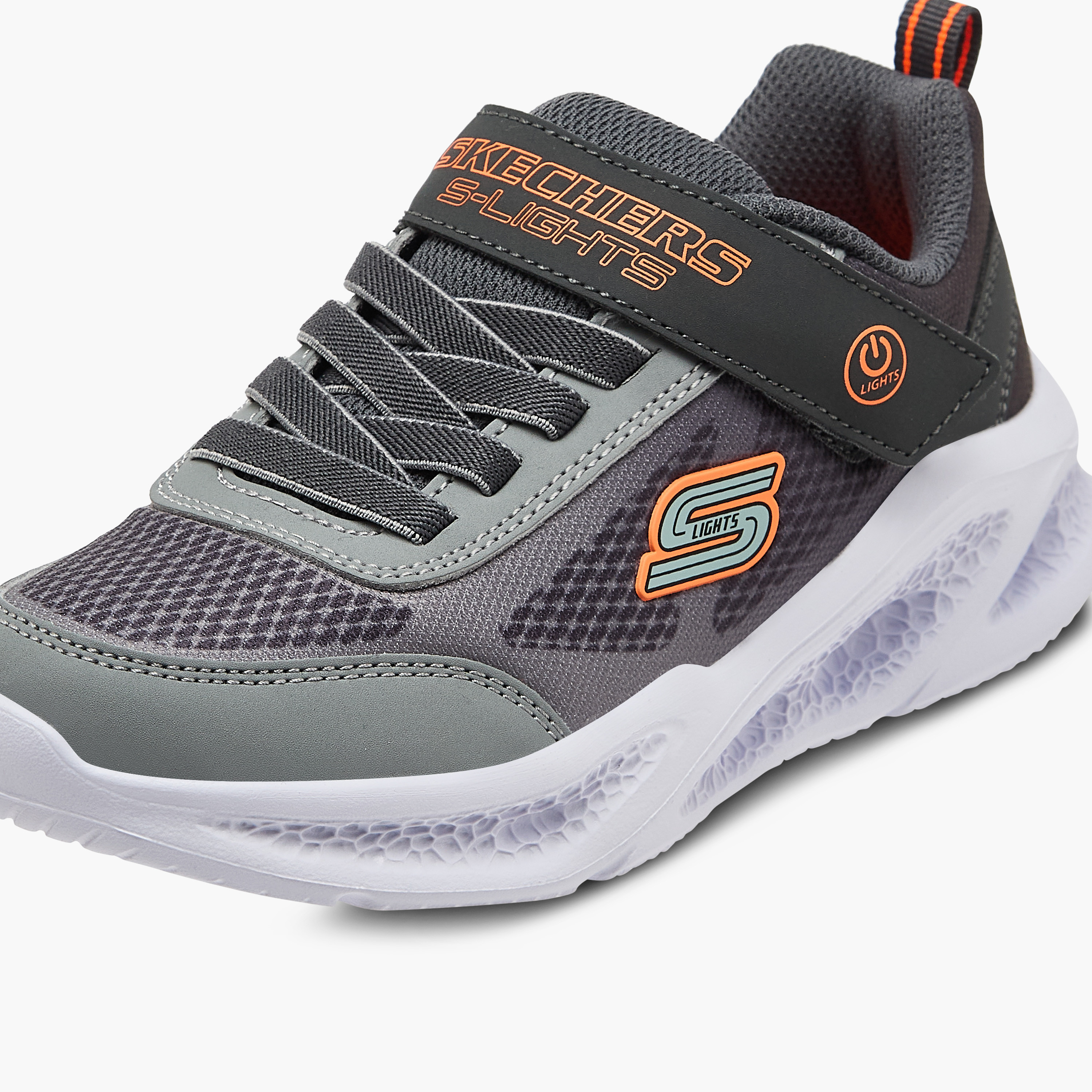 Skechers Boys METEOR-LIGHTS Hook & Loop Sneakers 401495L | OE-boys-shoes-sneakers-image-4