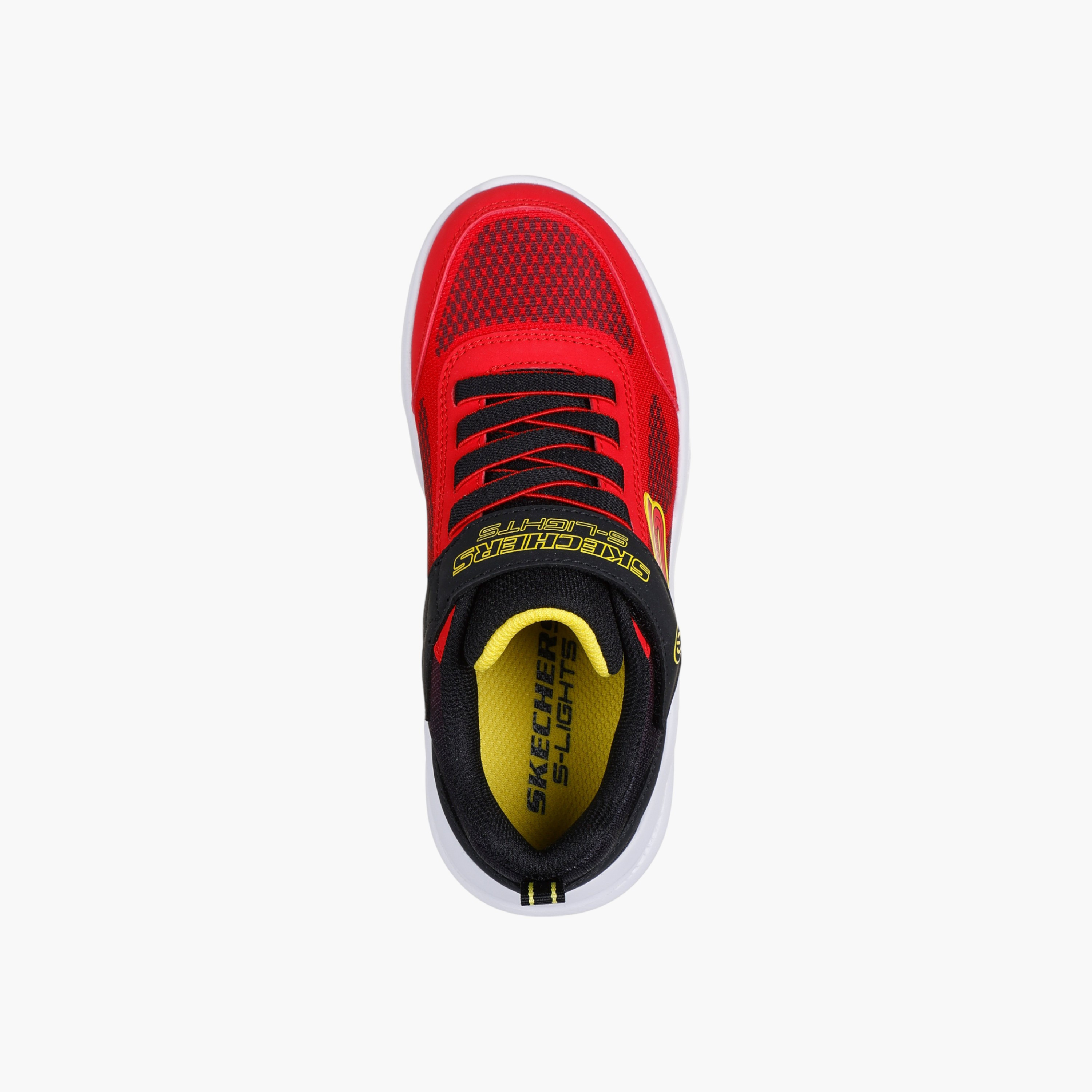Skechers Boys'  METEORLIGHTS Light-Up Sports Shoes with Hook and Loop Closure - 401495L-RDBK-boys-shoes-sneakers-image-3