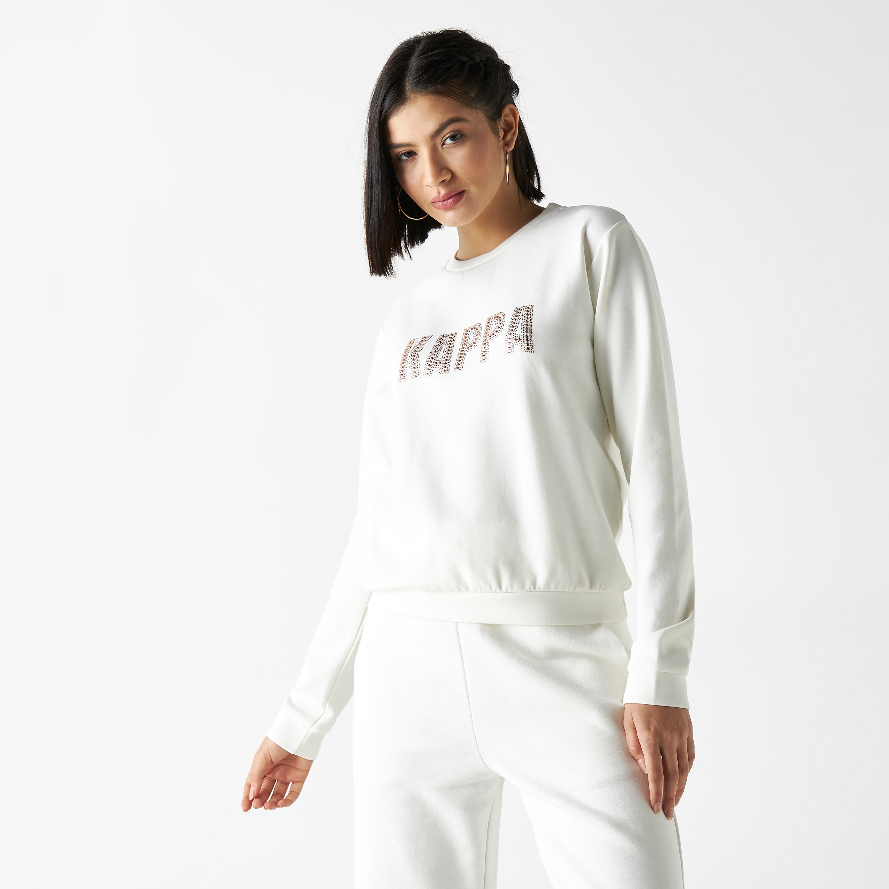 Buy Women s Kappa Embellished Sweatshirt Online Centrepoint Bahrain