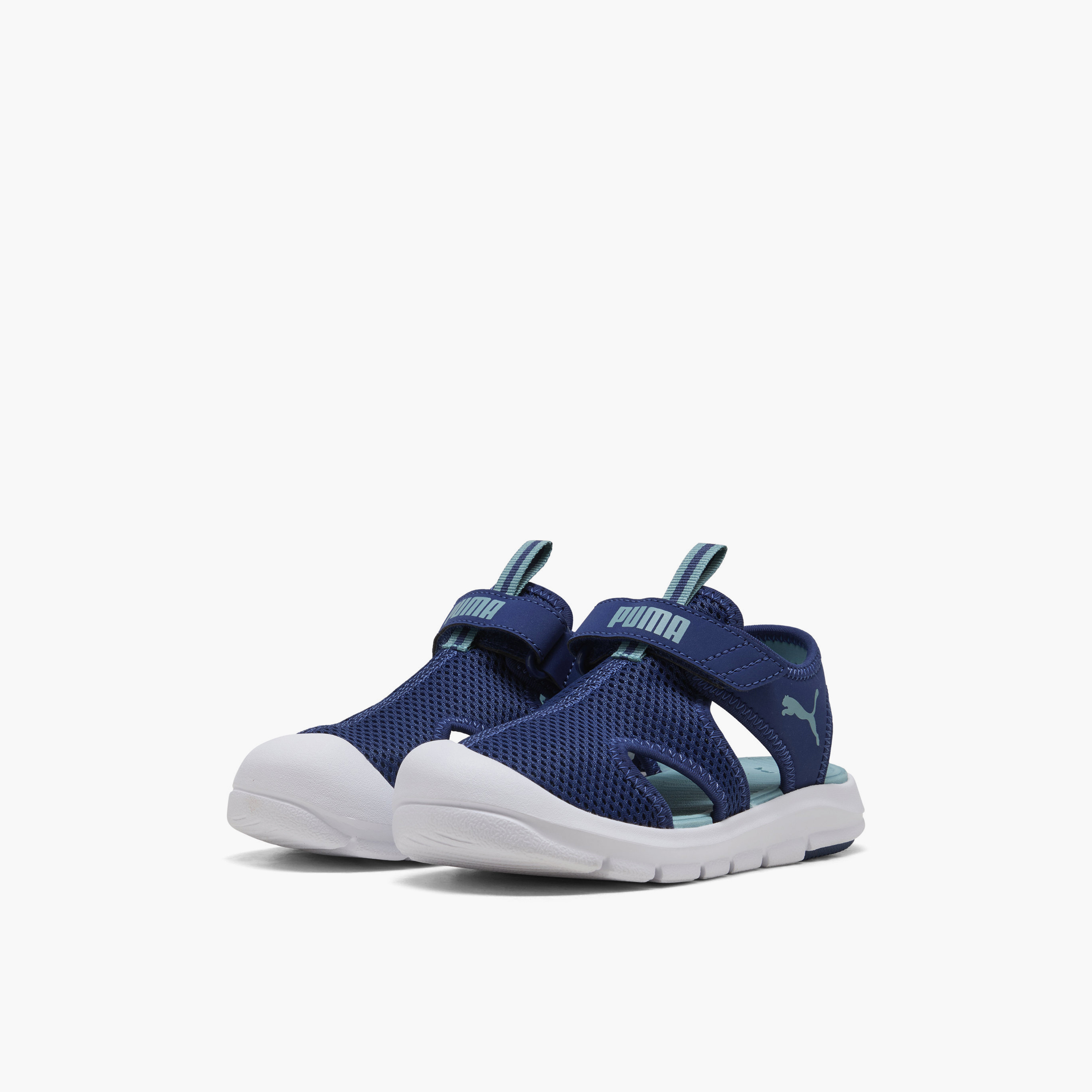 Puma Boys Fun Racer Mesh V Hook & Loop Strap Sandals-boys-shoes-sandals-image-1