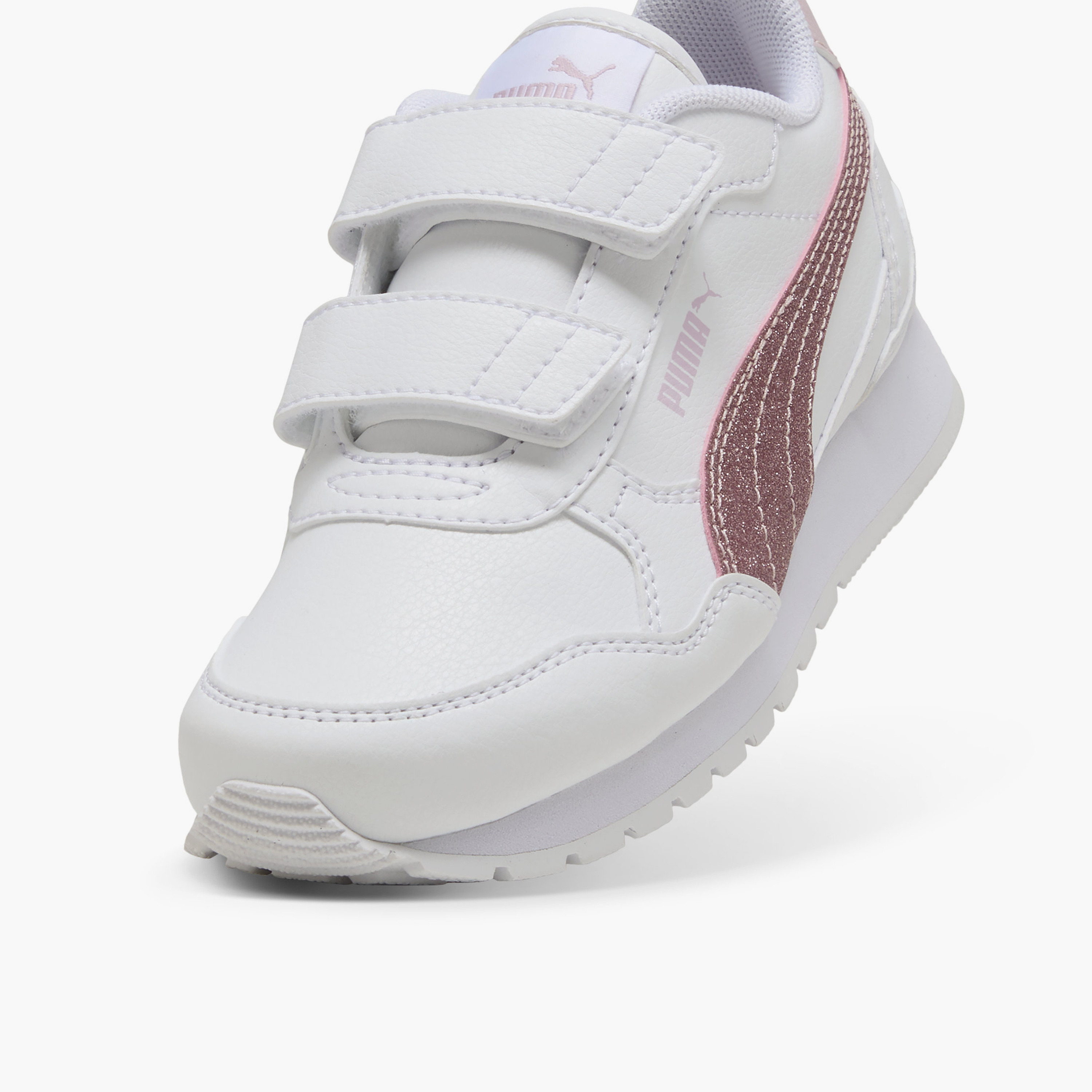 حذاء سنيكرز بشريط إغلاق لاصق "اس تي رونر في4 اس ال جليتر في" للبنات من بوما-sports-girls-shoes-image-5