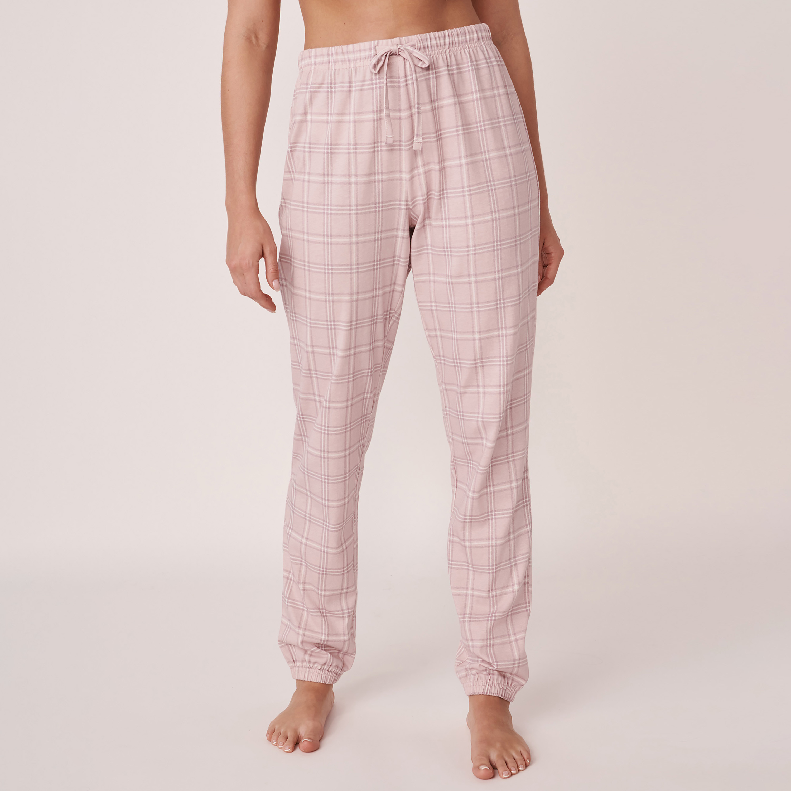 Buy Women s La Vie en Rose Checked Drawstring Pyjama Online