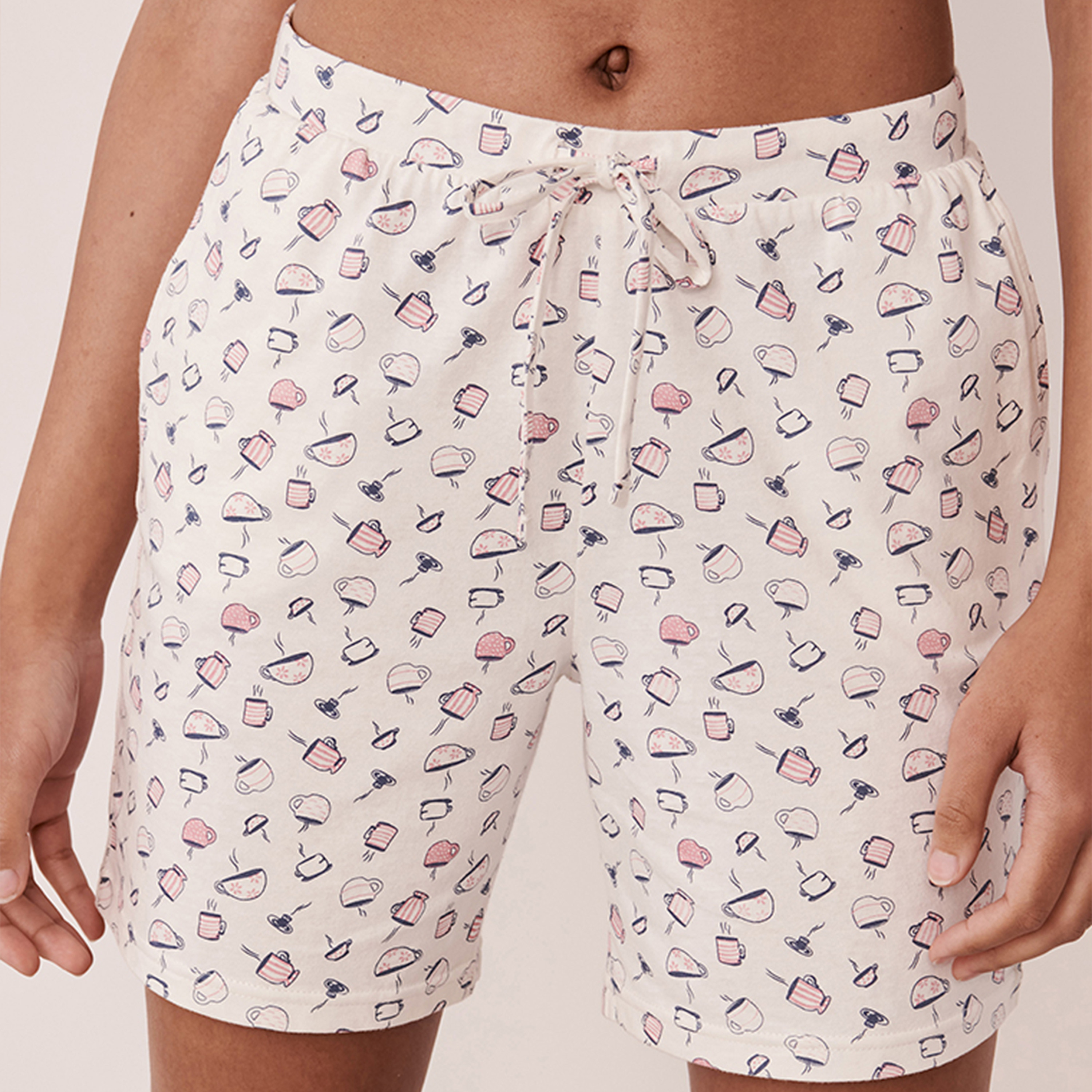 La Vie En Rose Women's Drawstring Striped Shorts-women-clothing-nightwear-pyjamas-bottoms-image-6