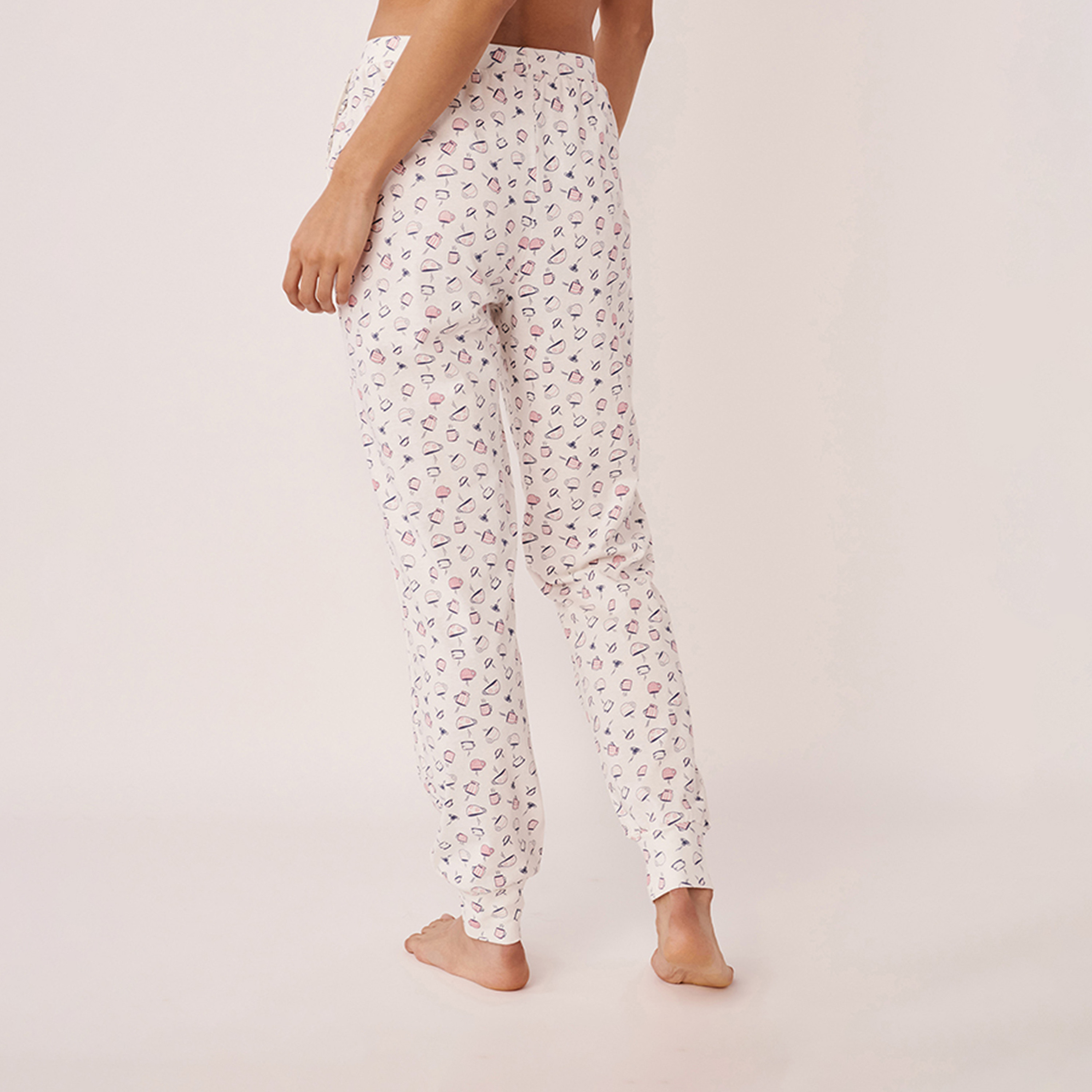 La Vie En Rose Women's Drawstring Striped Pyjamas-women-clothing-nightwear-pyjamas-bottoms-image-5