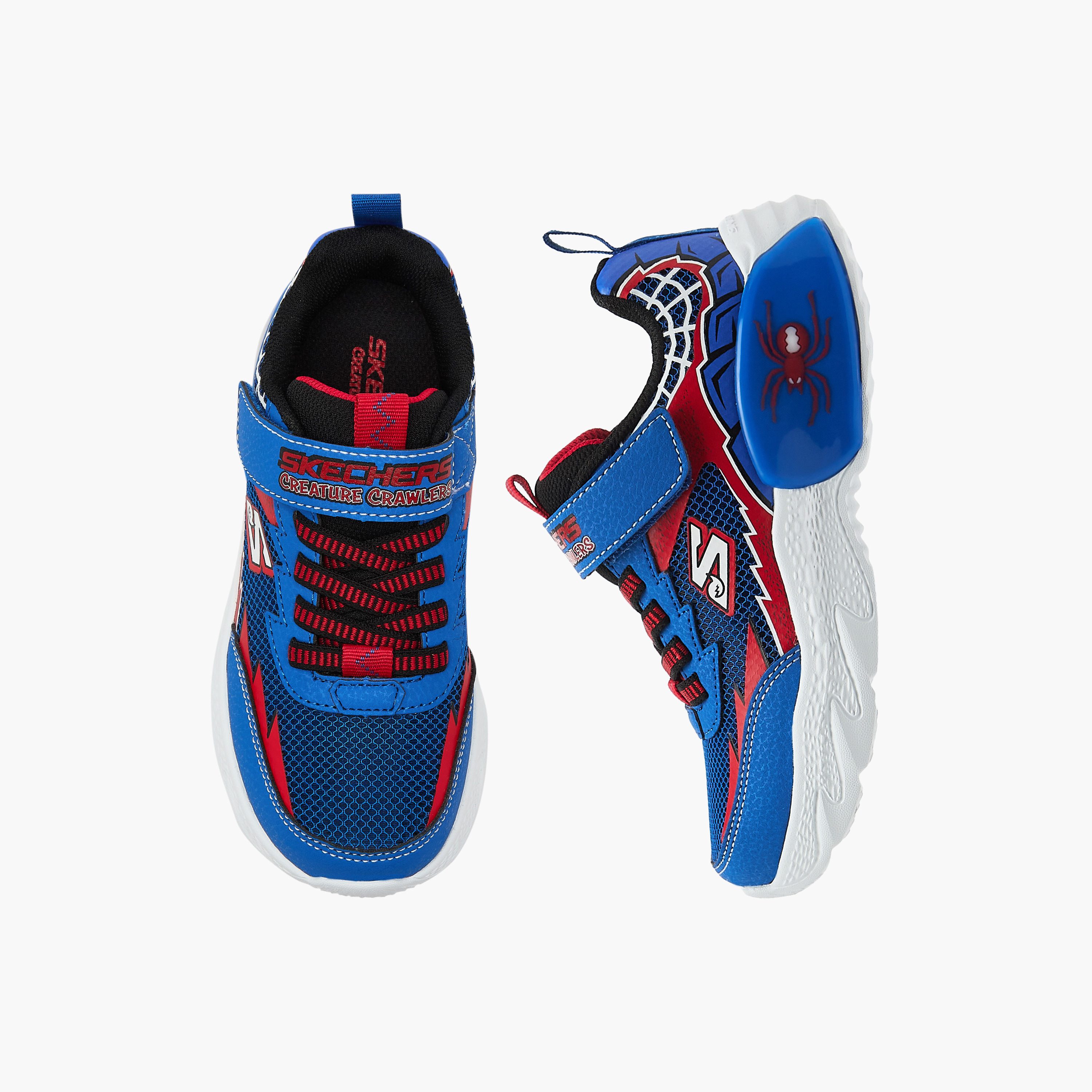 Skechers Boys CREATURE-LIGHTS Hook & Loop Sneakers 402120L | OE-boys-shoes-sneakers-image-1