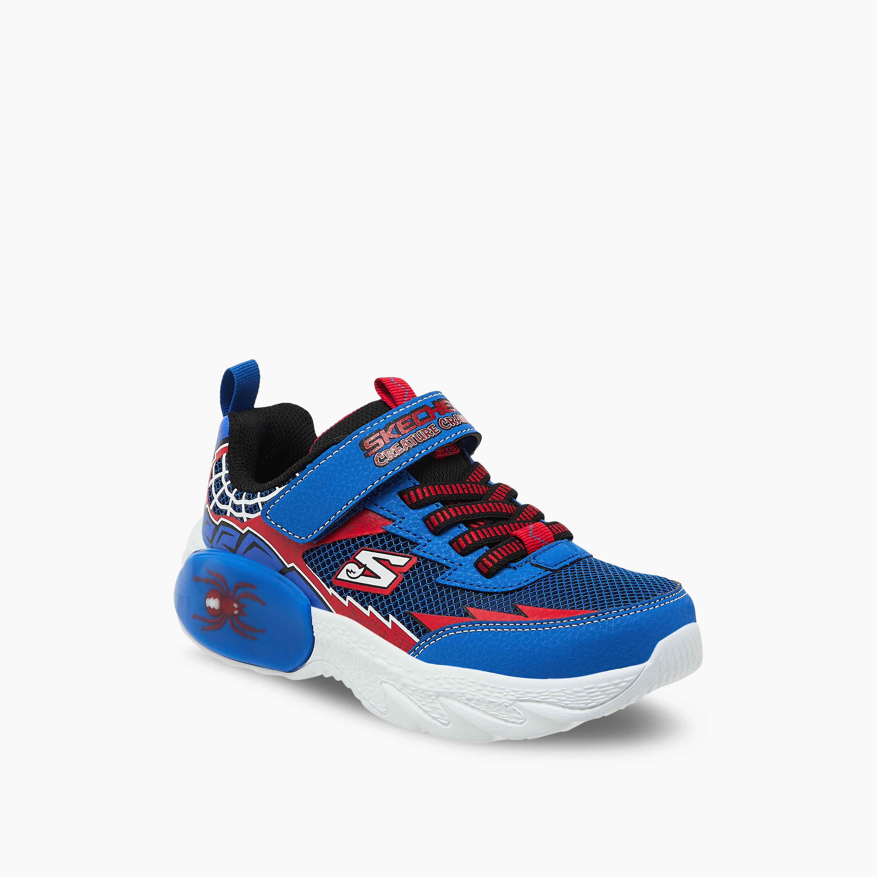 Skechers Boys CREATURE-LIGHTS Hook & Loop Sneakers 402120L | OE-boys-shoes-sneakers-image-2