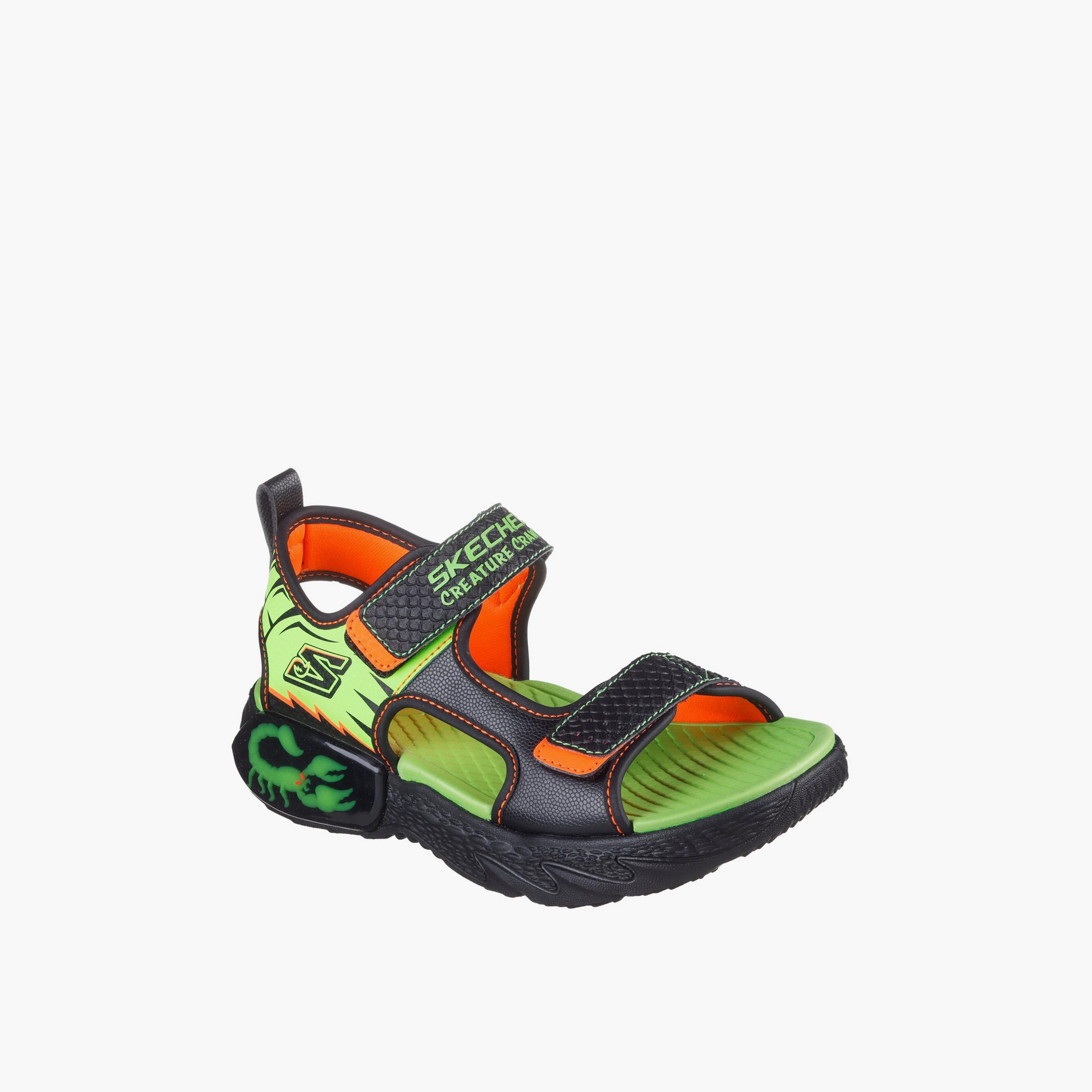 Skechers Boys CREATURE-SPLASH Hook & Loop Strap Sandals 402121L | OE-boys-shoes-sandals-image-1
