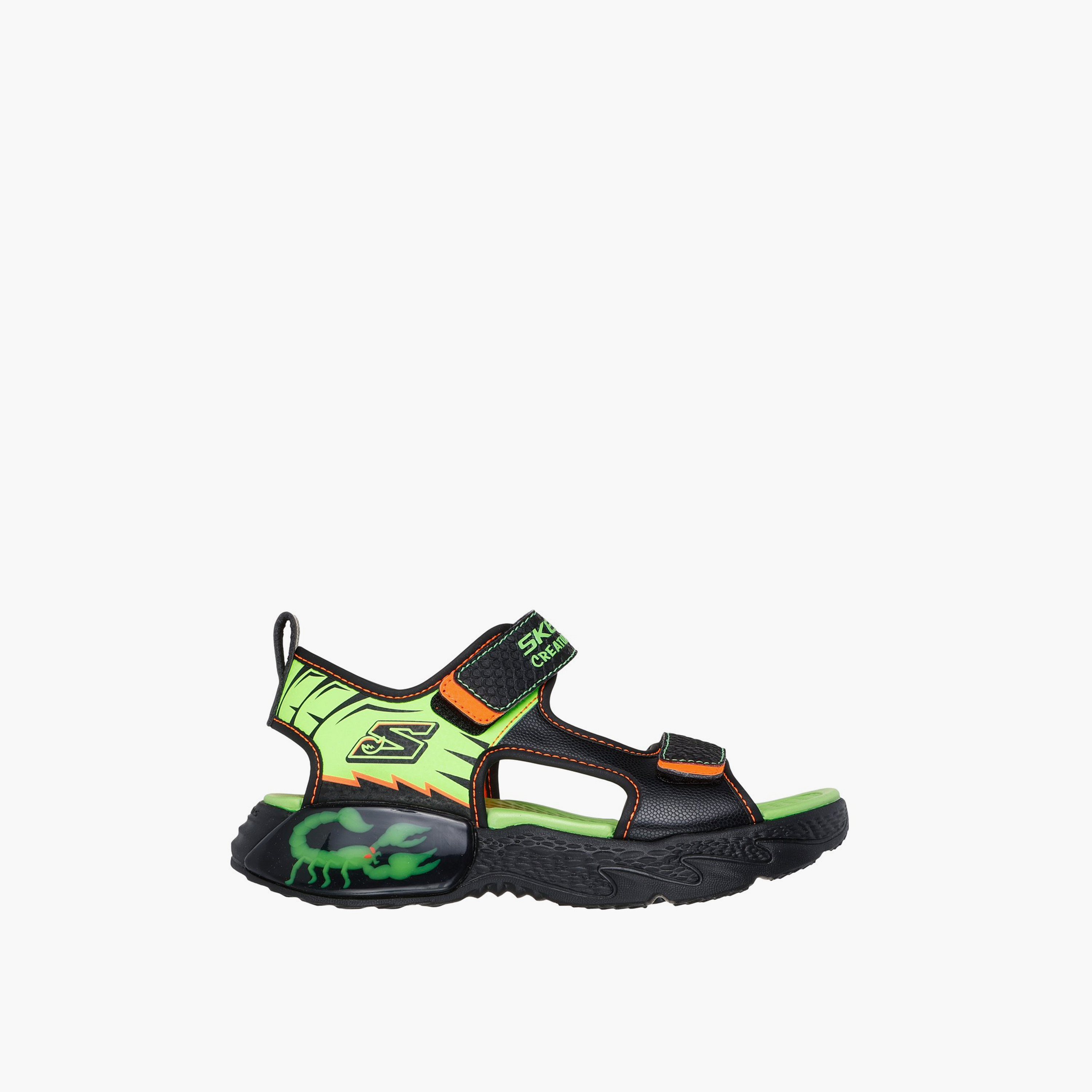 Skechers Boys CREATURE-SPLASH Hook & Loop Strap Sandals 402121L | OE-boys-shoes-sandals-image-2