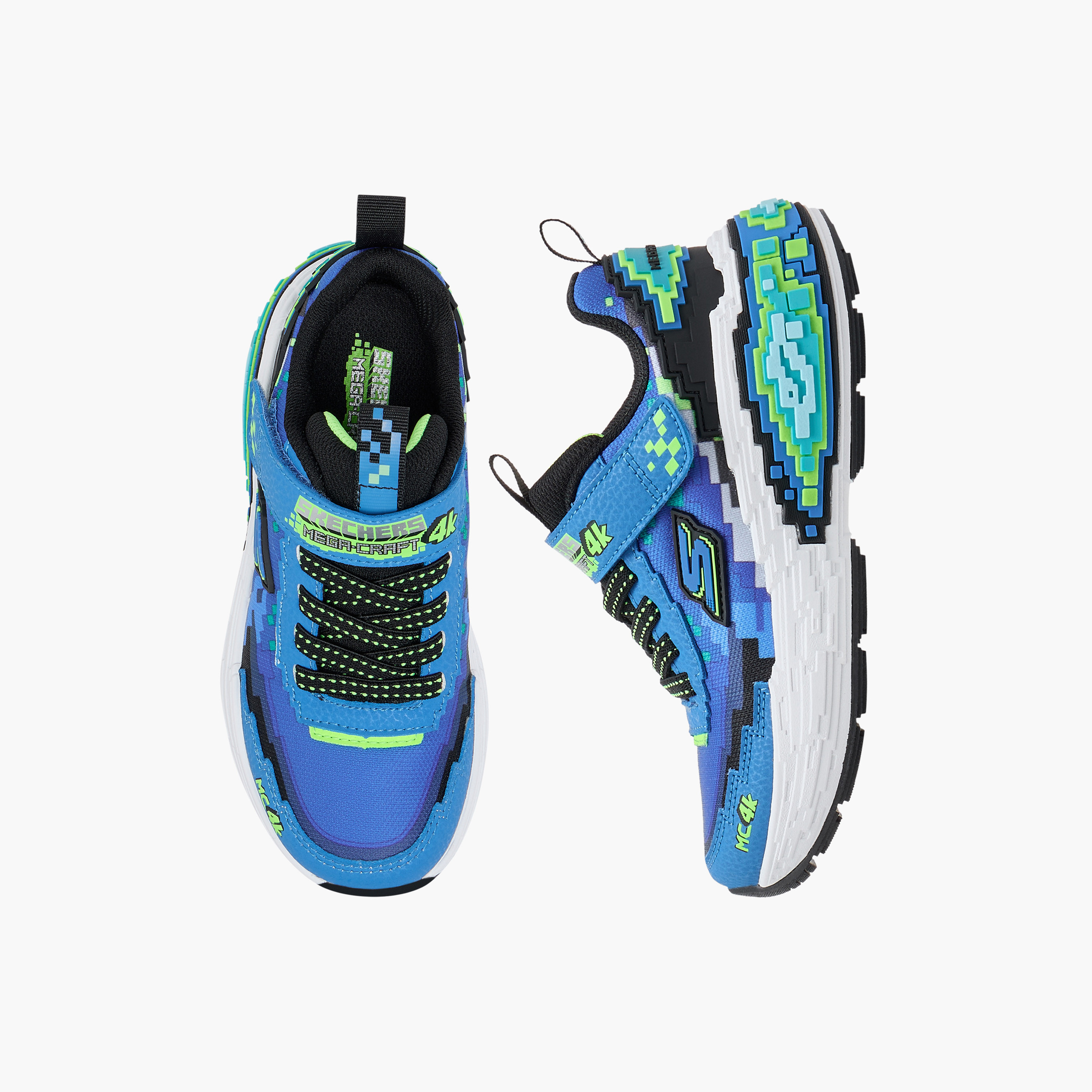 Skechers Boys MEGA-CRAFT 4K Hook & Loop Sneakers 402160L | OE-boys-shoes-sneakers-image-6