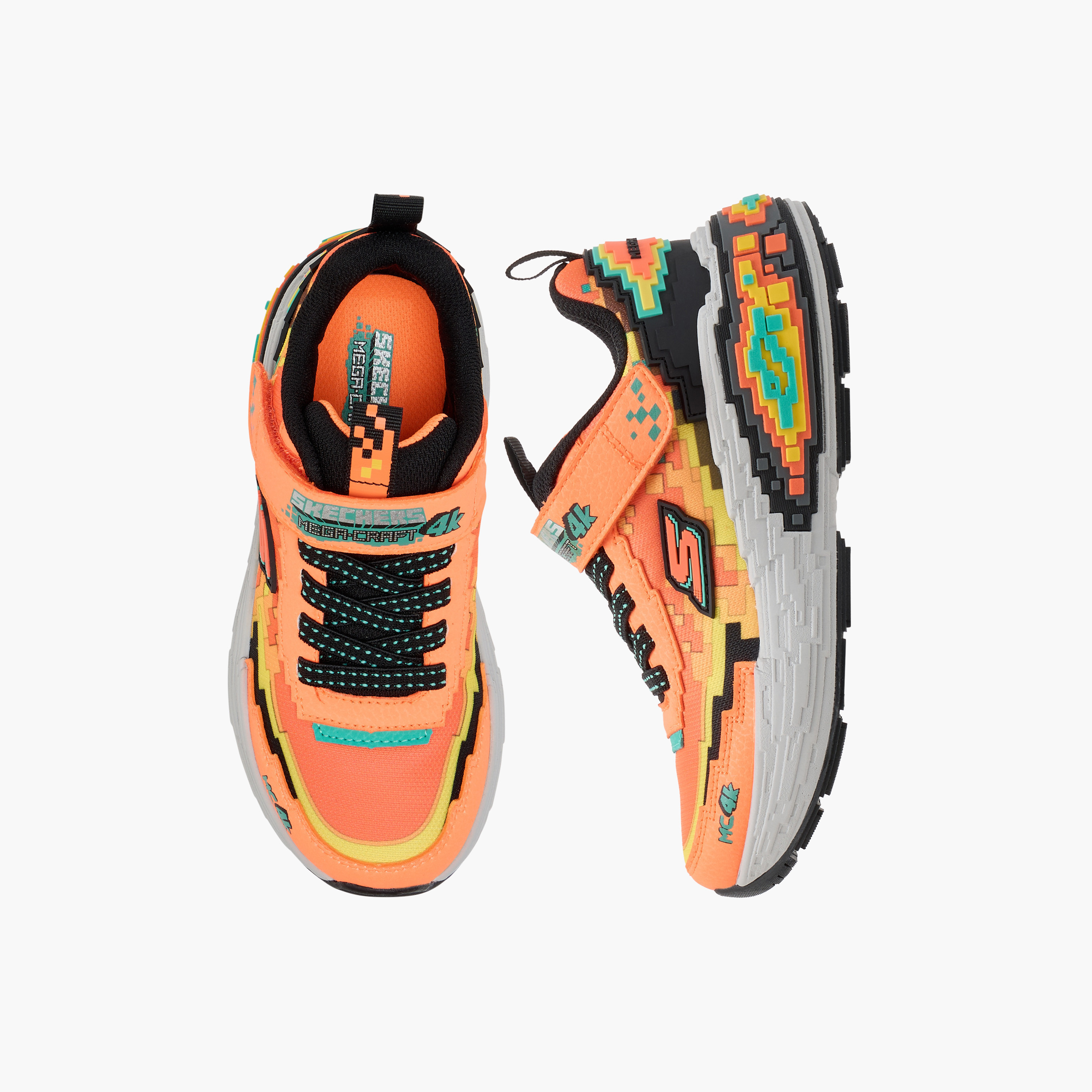 Skechers Boys MEGA-CRAFT 4K Hook & Loop Sneakers 402160L | OE-boys-shoes-sneakers-image-11