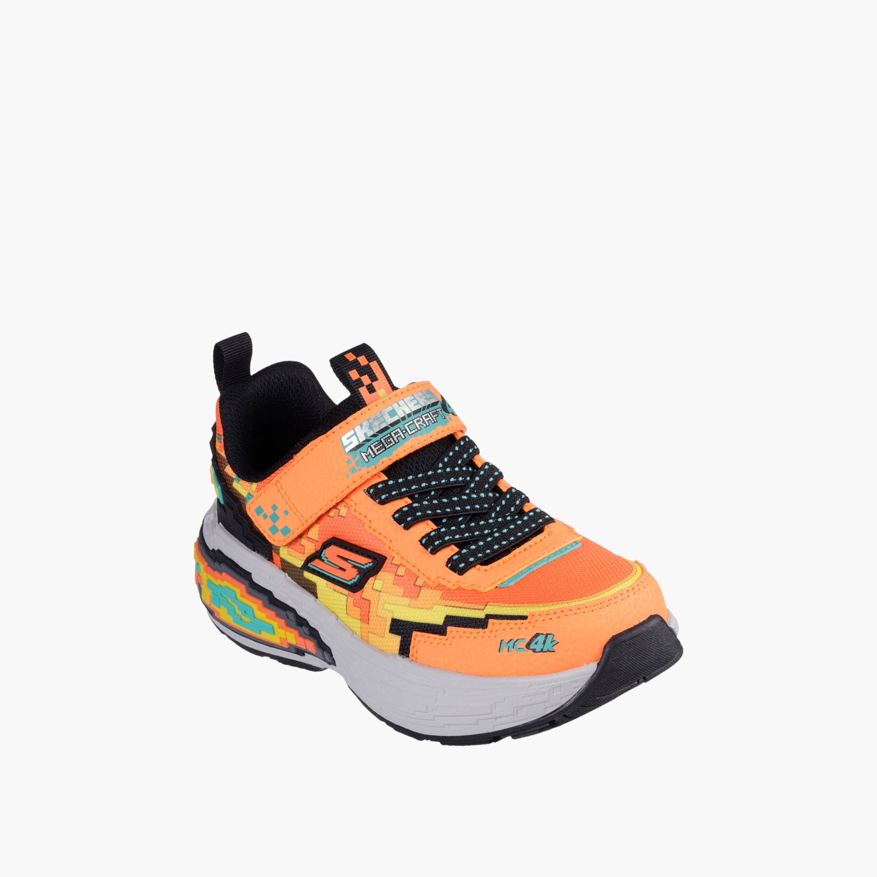 Shop Skechers Boys' MEGACRAFT 4K Sneakers with Hook and Loop