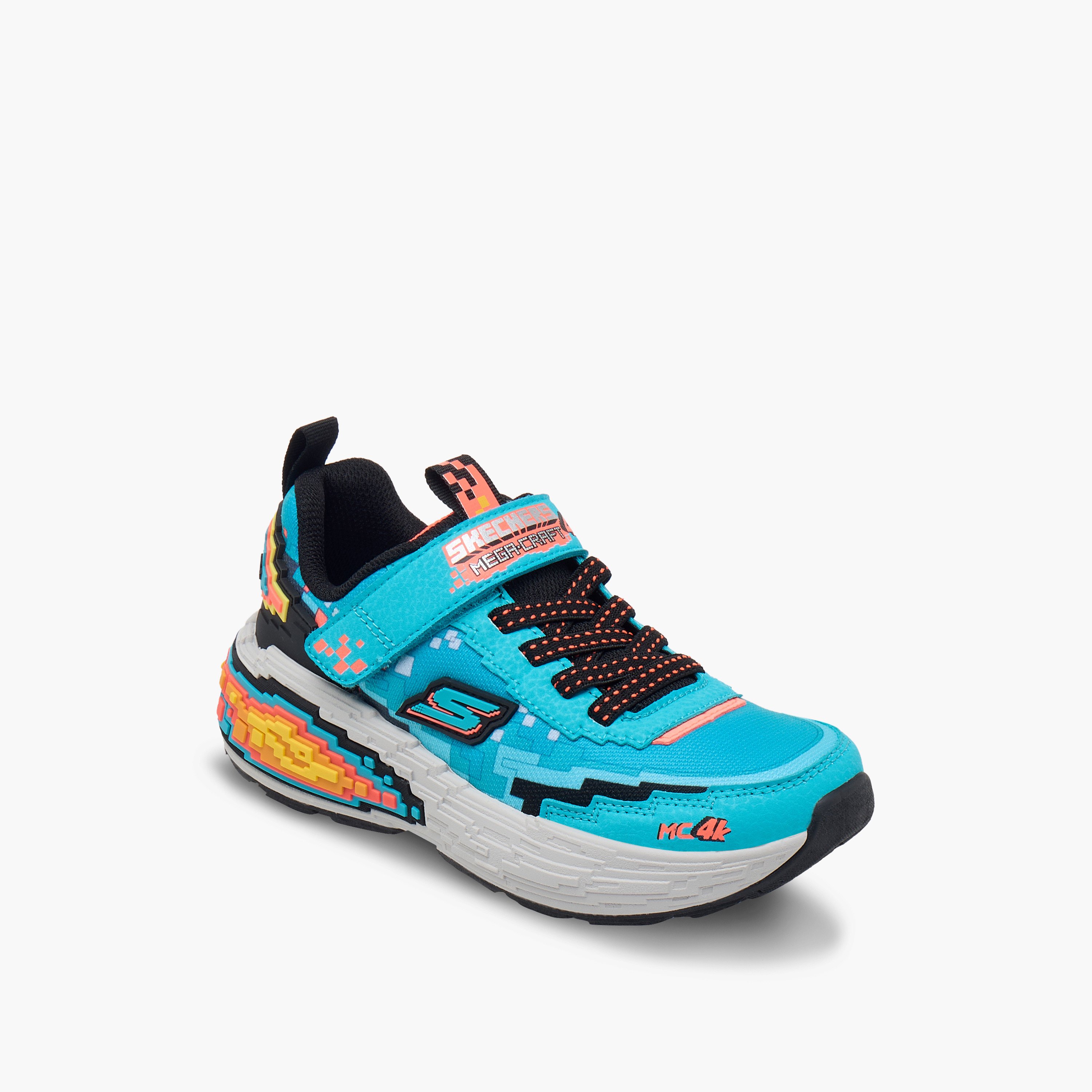 Skechers Boys MEGA-CRAFT 4K Hook & Loop Sneakers 402160L | OE-boys-shoes-sneakers-image-2