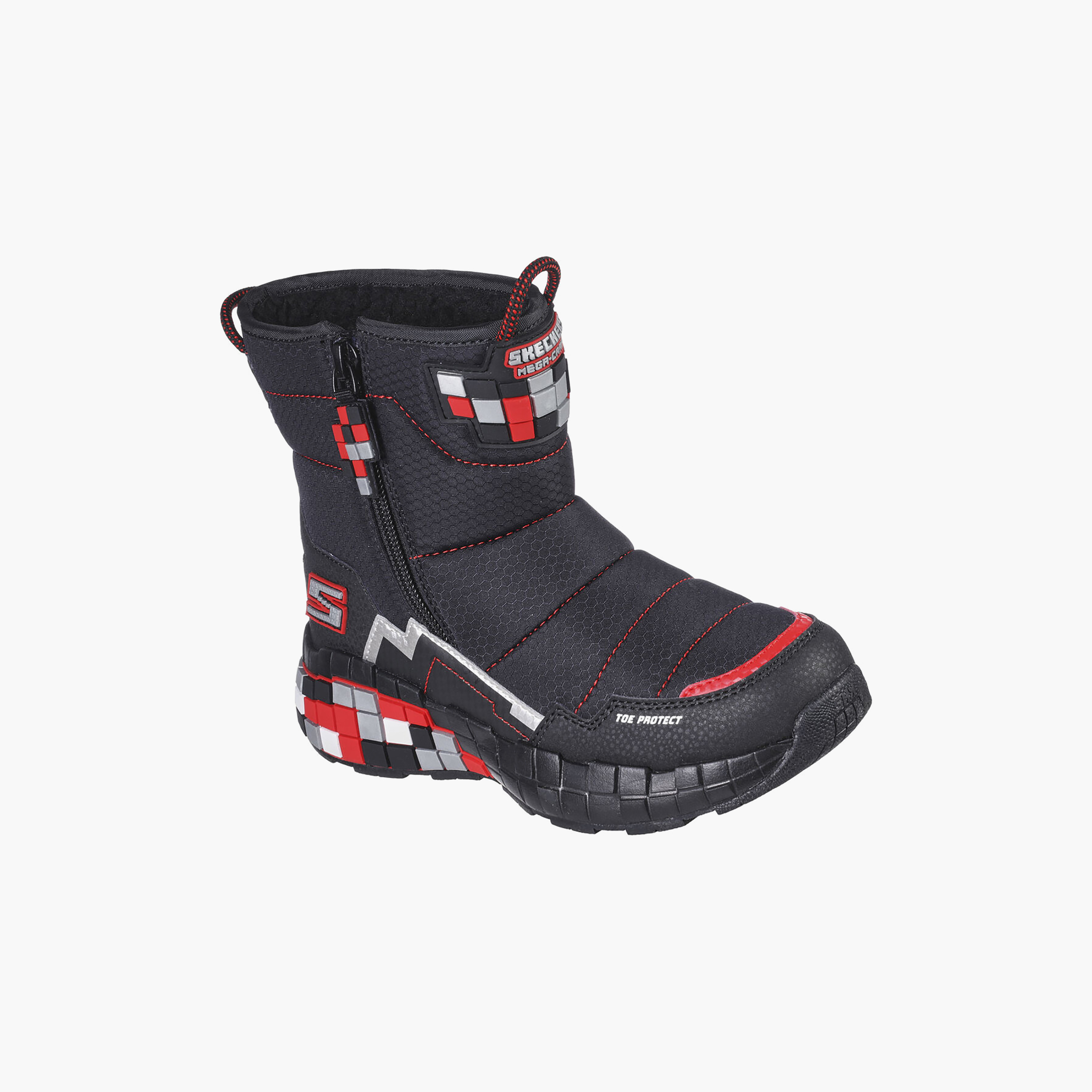 أحذية سكيتشرز ميجا كرافت للأطفال ذات قصة عالية | 402198L-sports-boys-shoes-image-1