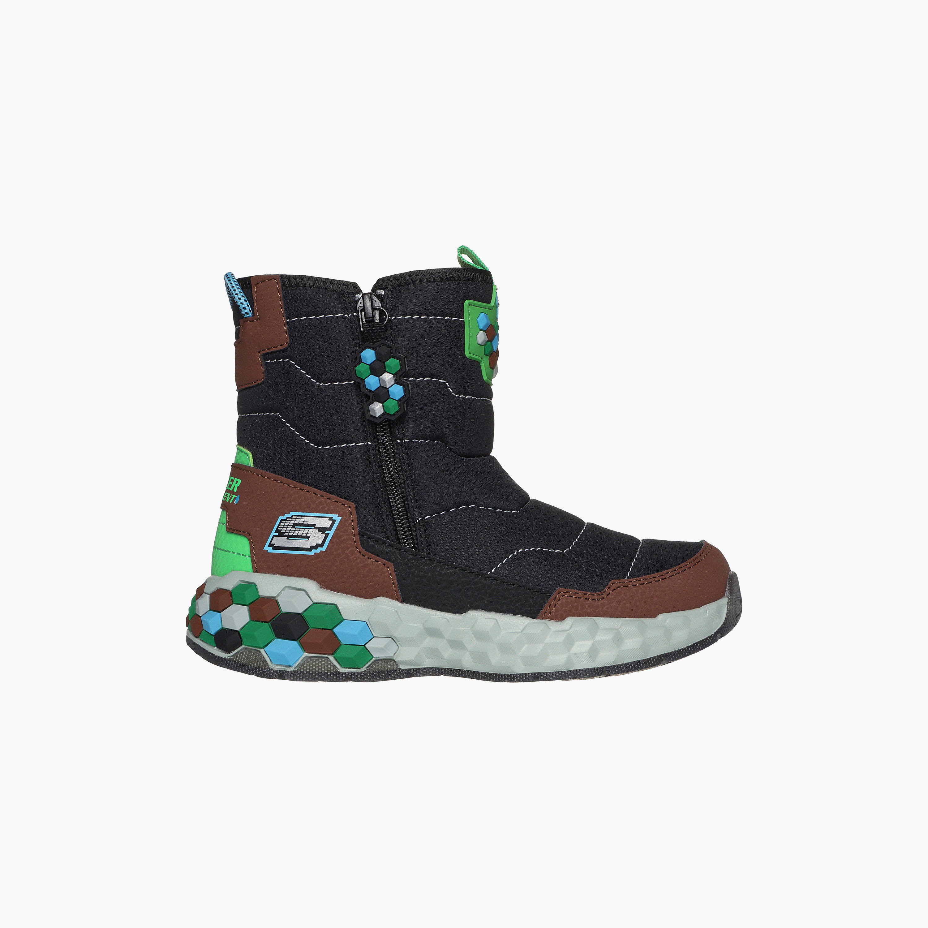 أحذية سكيتشرز ميجا كرافت 2.0 للأطفال ذات قصة عالية | 402216L-sports-boys-shoes-image-2