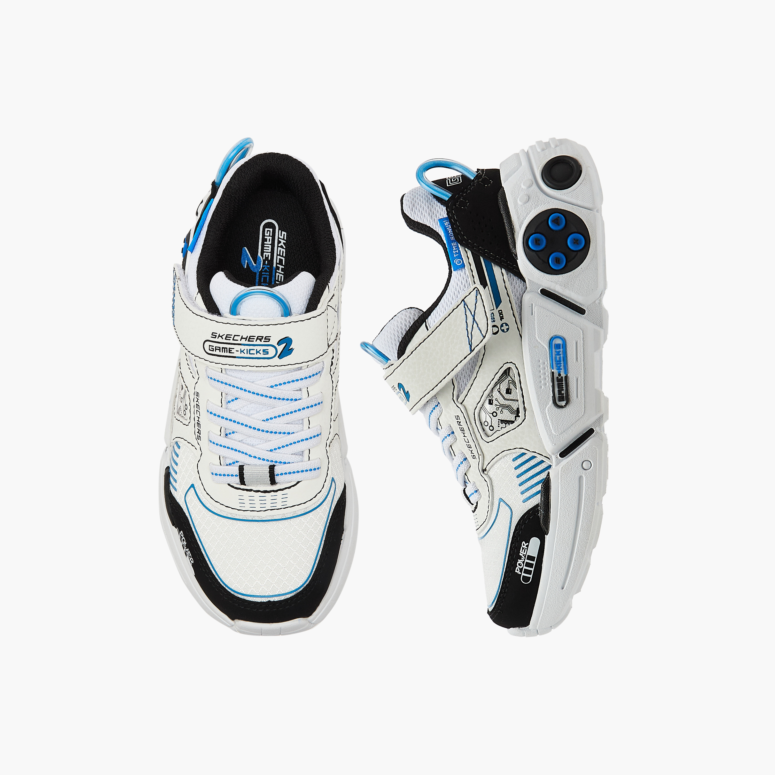 Skechers Boys Gametronix 2.0 Hook & Loop Sneakers 402270L | OE-boys-shoes-sneakers-image-1