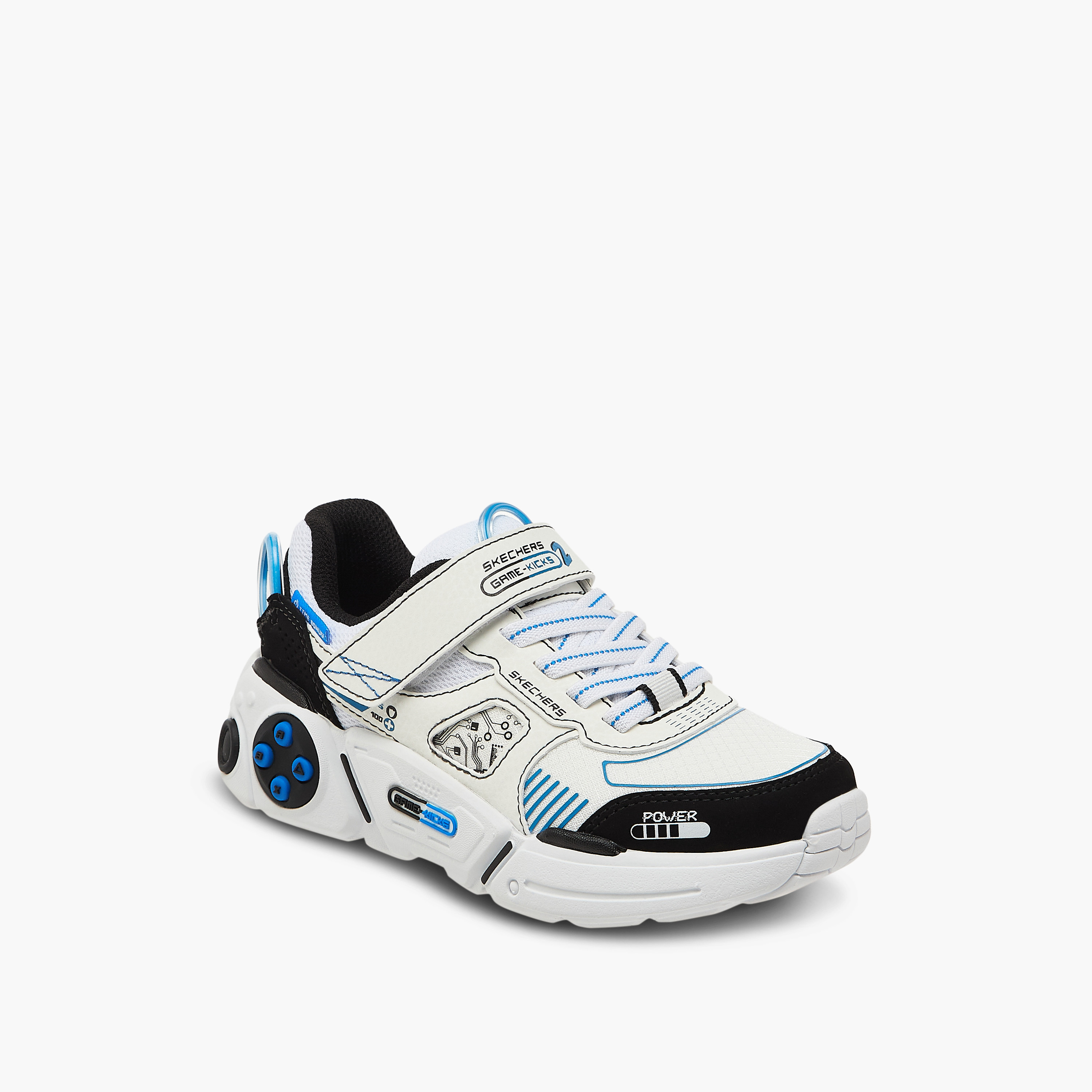 Skechers Boys Gametronix 2.0 Hook & Loop Sneakers 402270L | OE-boys-shoes-sneakers-image-2