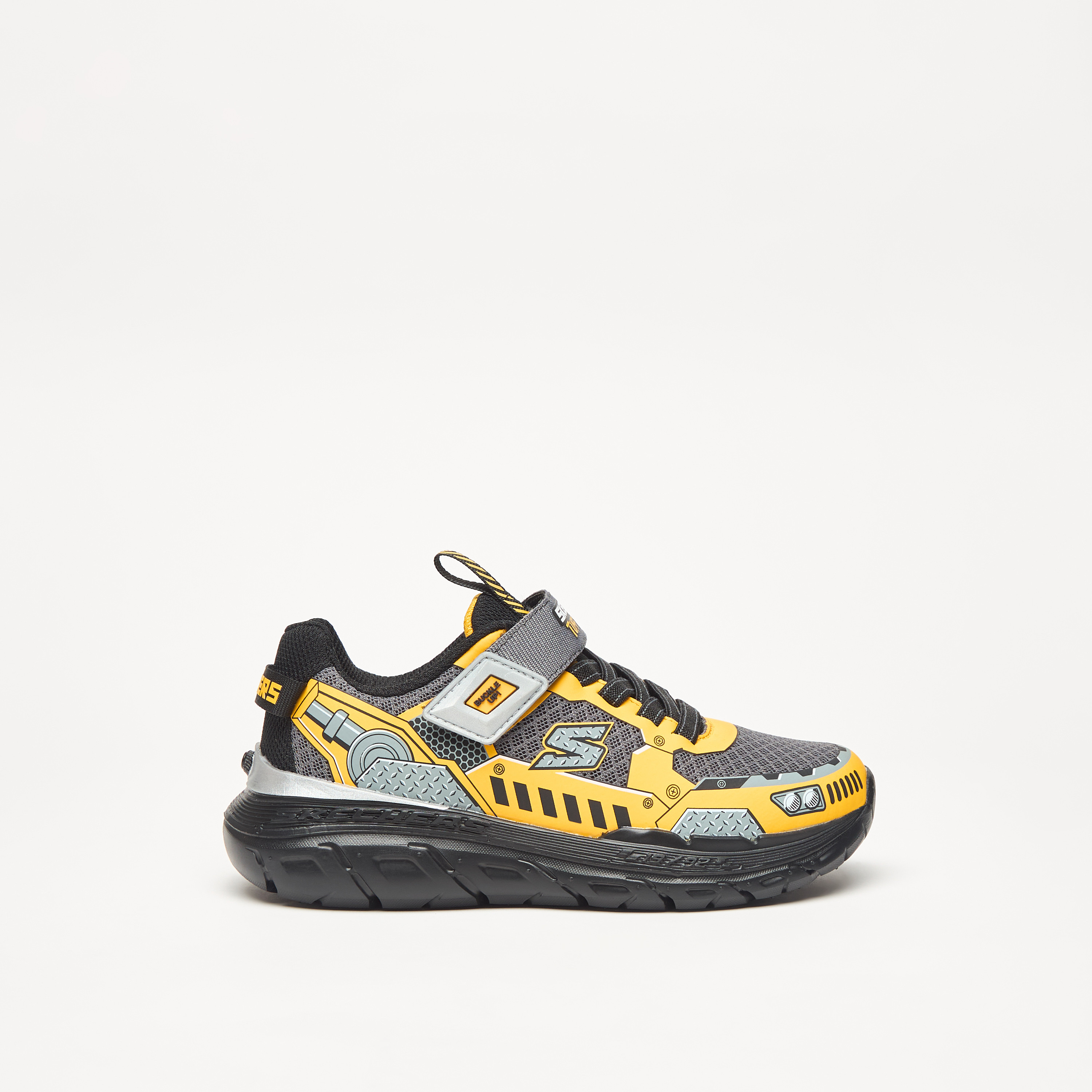 حذاء مشي قابل للتهوية بشريط إغلاق سكتش تراكس للأولاد من سكتشرز-sports-boys-shoes-image-4