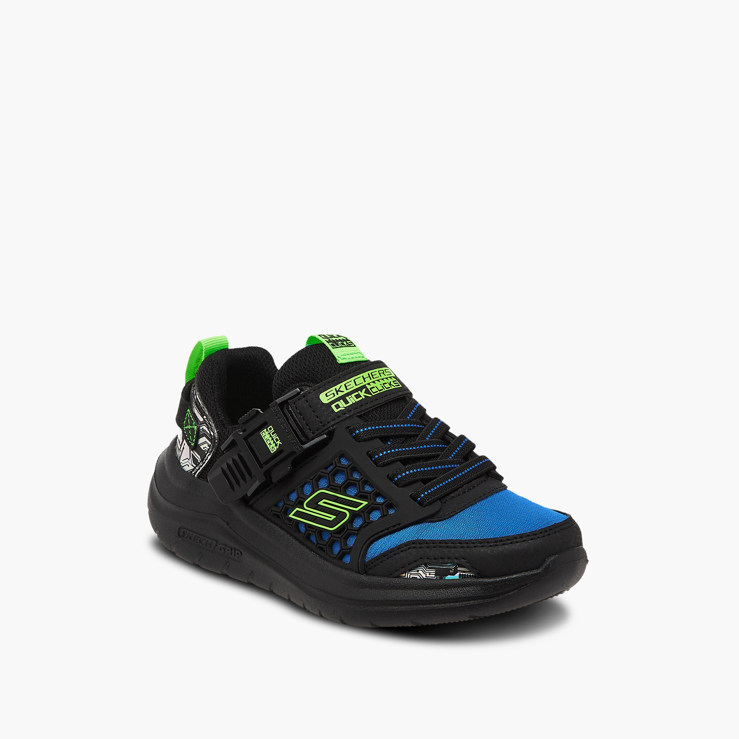 Skechers Boys Ultra Flex 4K Hook & Loop Sneakers 402361L | OE-boys-shoes-sneakers-image-2