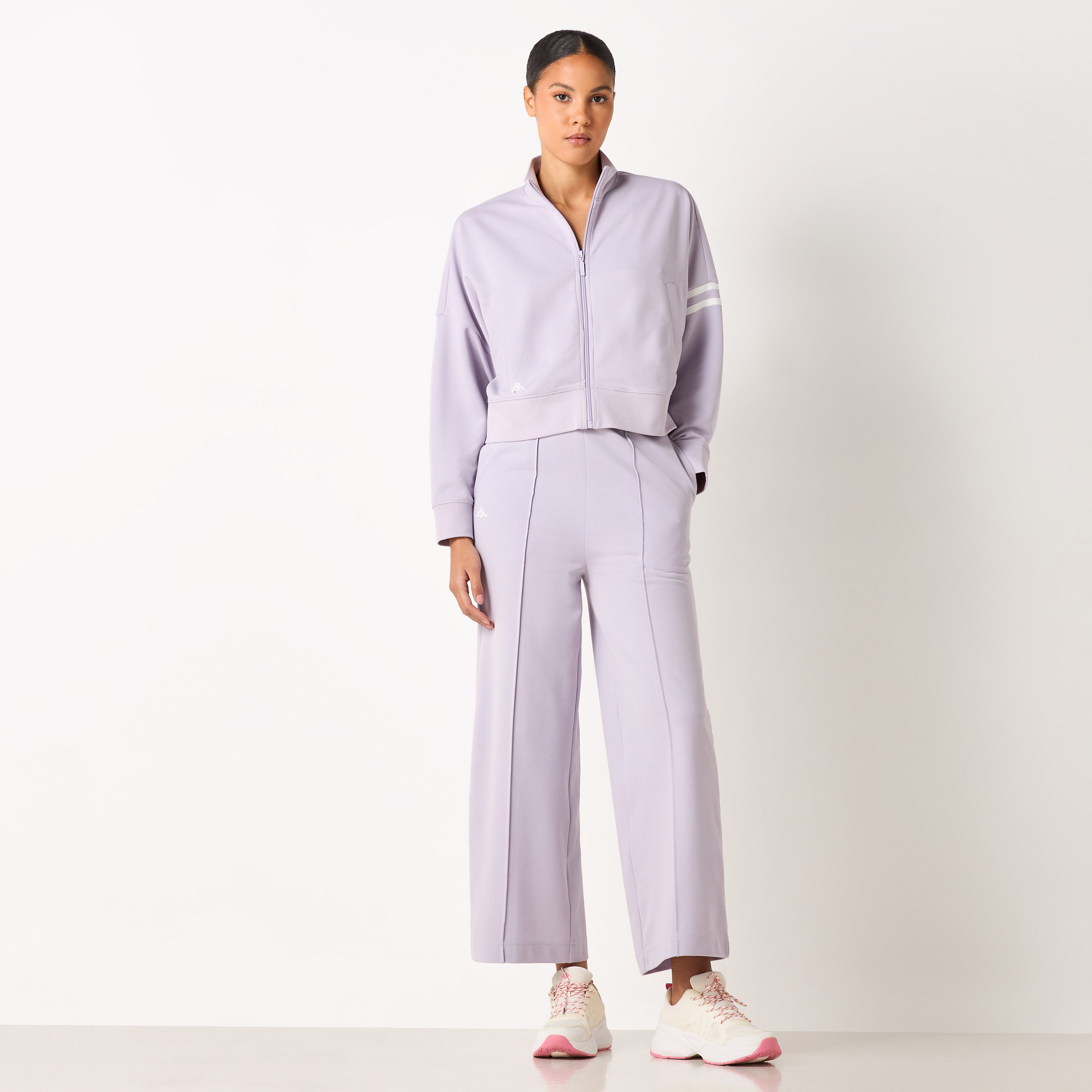 Kappa Striped Jacket with Zip Closure and Long Sleeves-sports-women-clothing-coatsandjackets-jackets-image-7