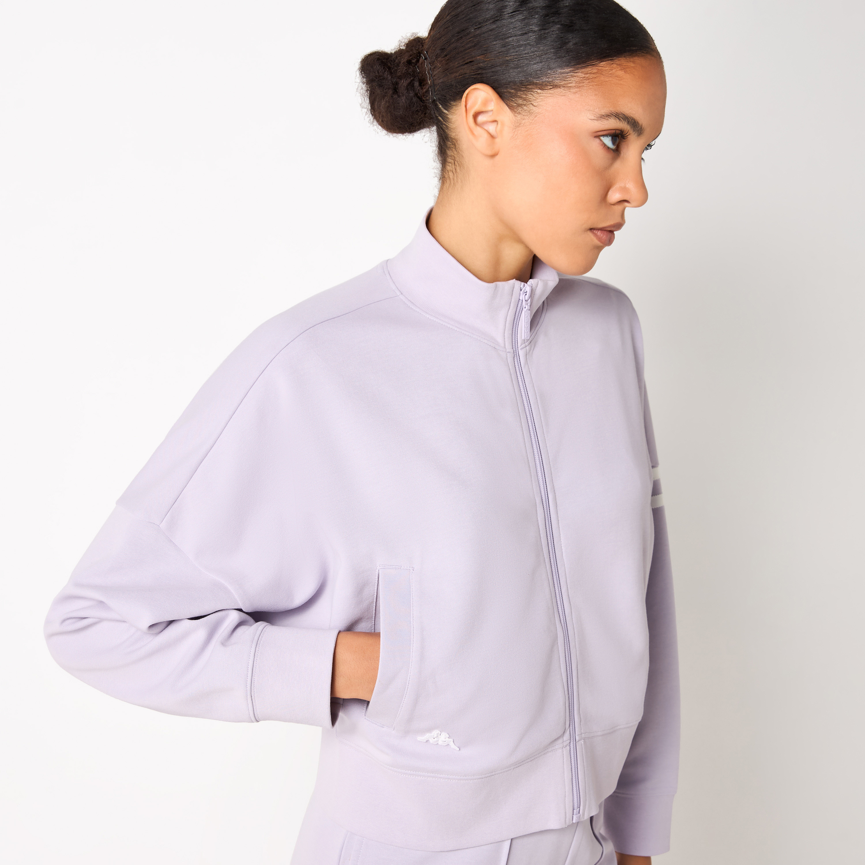 Kappa Striped Jacket with Zip Closure and Long Sleeves-sports-women-clothing-coatsandjackets-jackets-image-10