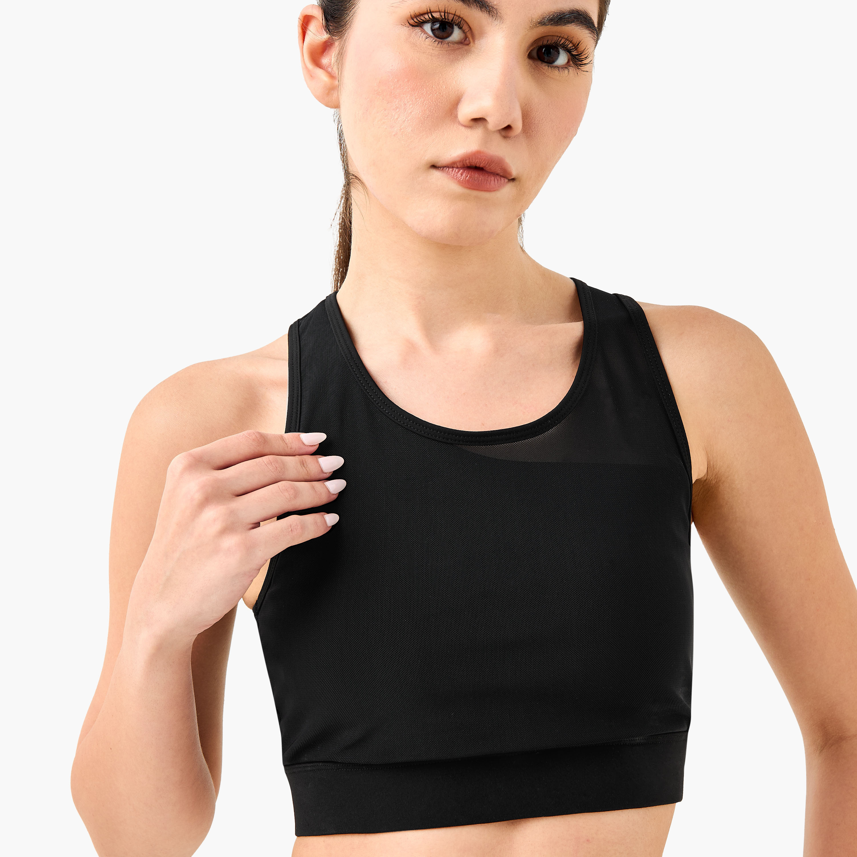 Kappa Logo Print Sports Bra-women-clothing-lingerie-bras-image-10