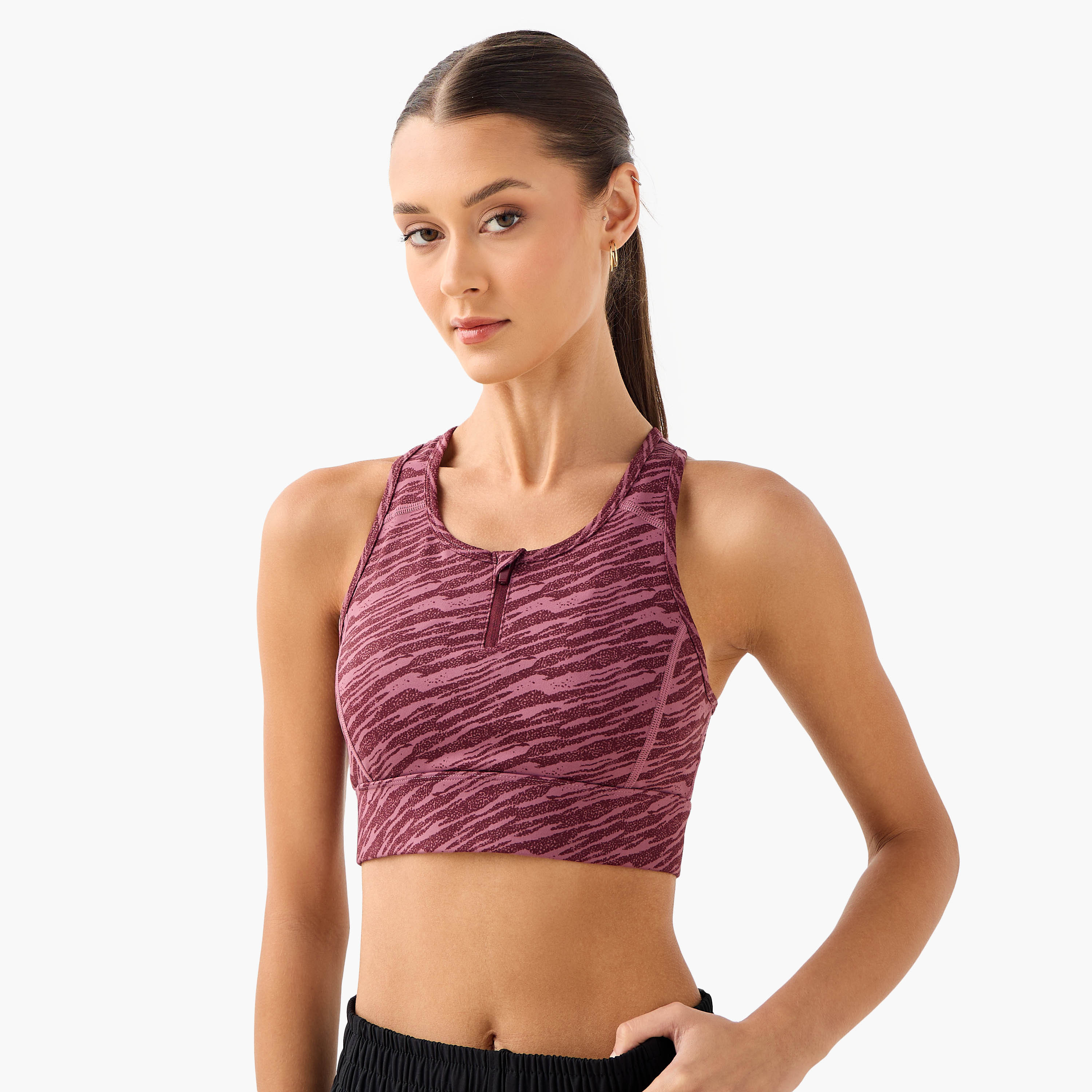Kappa Printed Racerback Sports Bra-sports-women-clothing-sportsbras-image-2