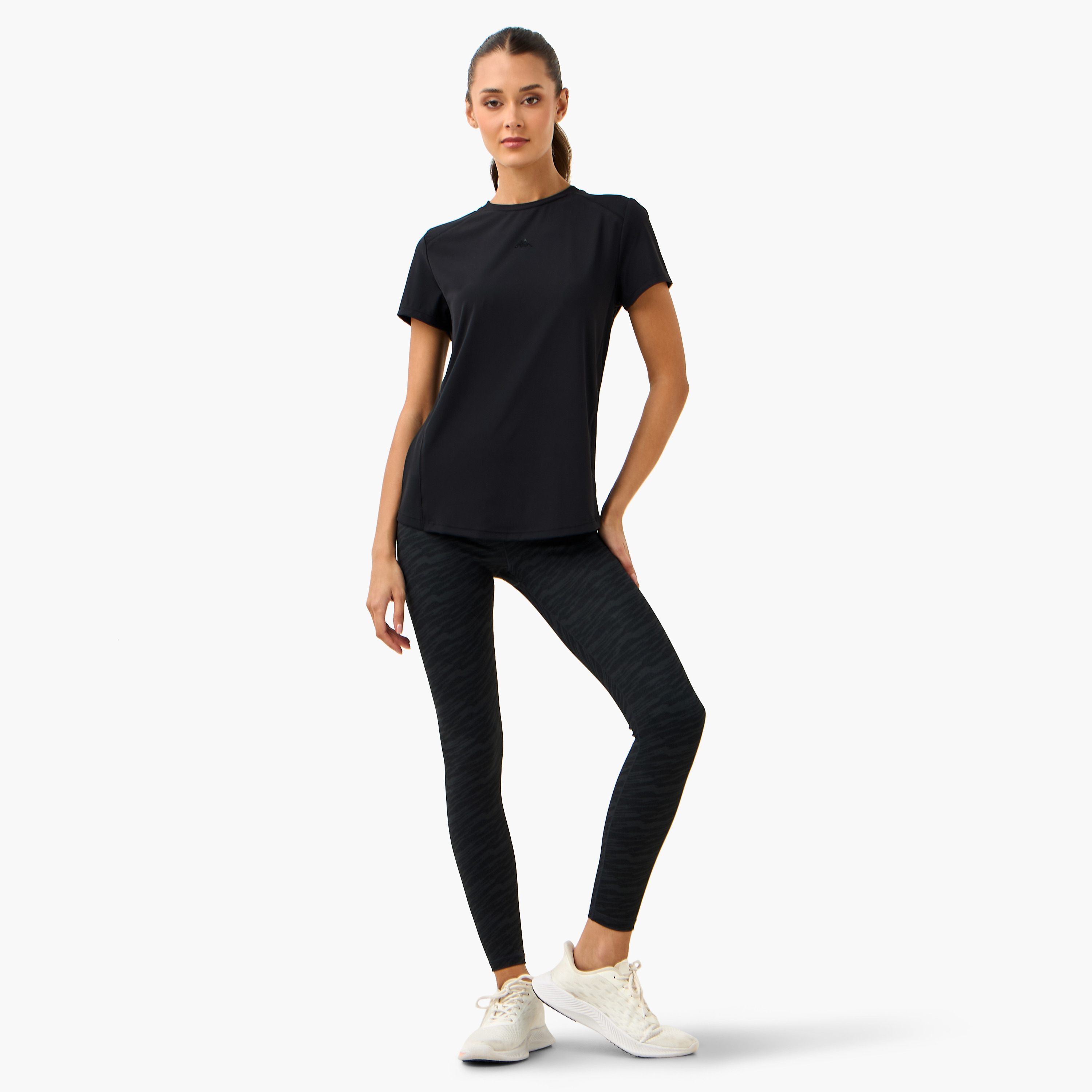Kappa All-Over Print Leggings with Elasticated Waistband-sports-women-clothing-activewearleggings-image-2