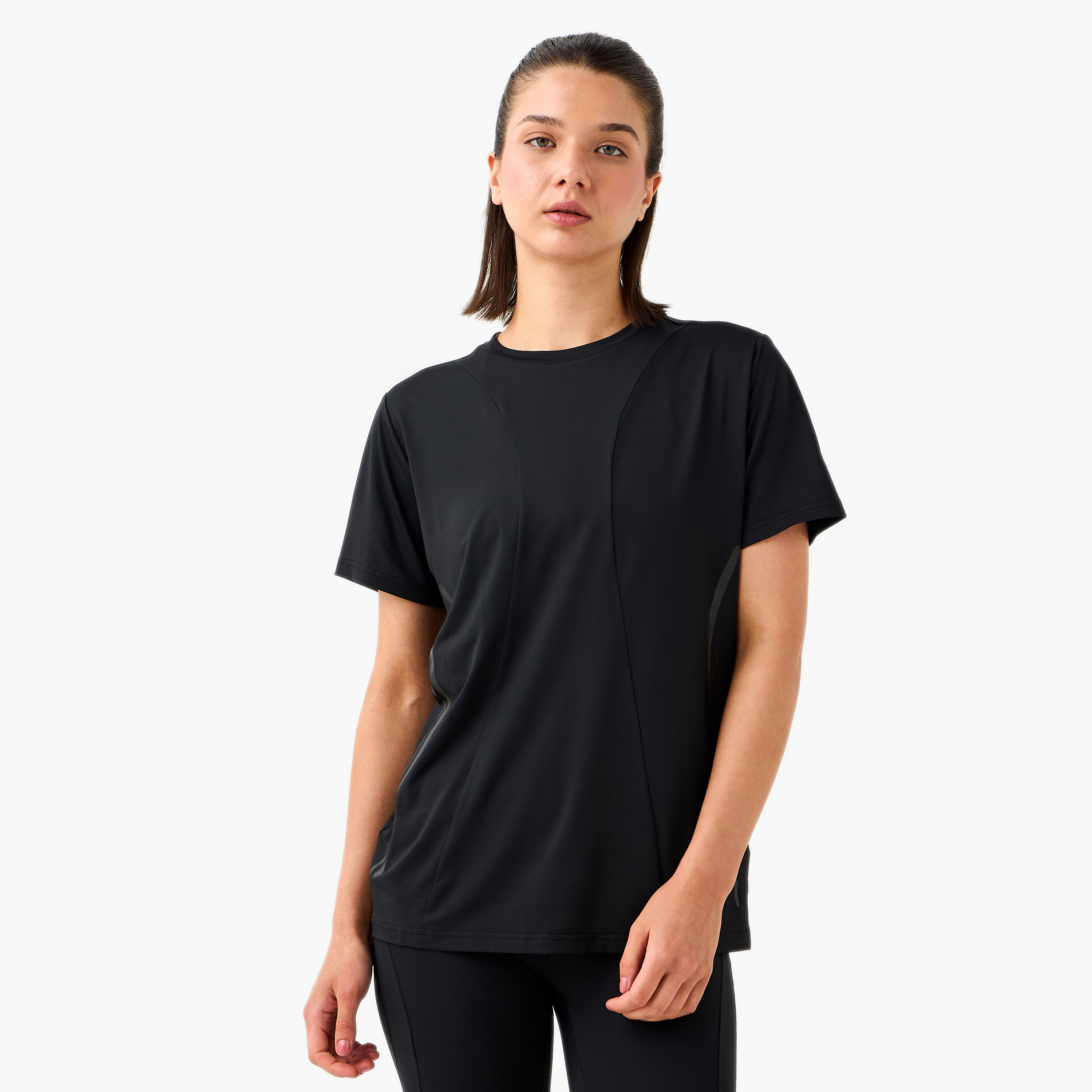 Kappa Logo Print Performance T-shirt-sports-women-clothing-tshirtsandvests-image-1