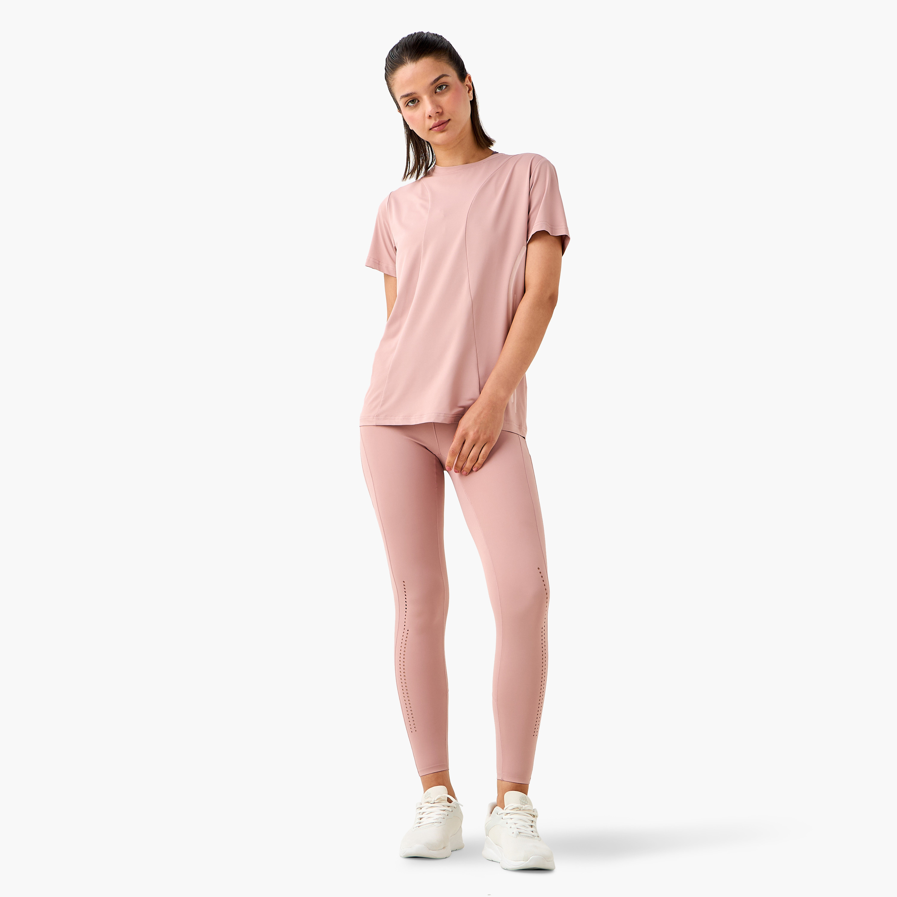 Kappa Logo Print Performance T-shirt-women-clothing-tshirts-image-2