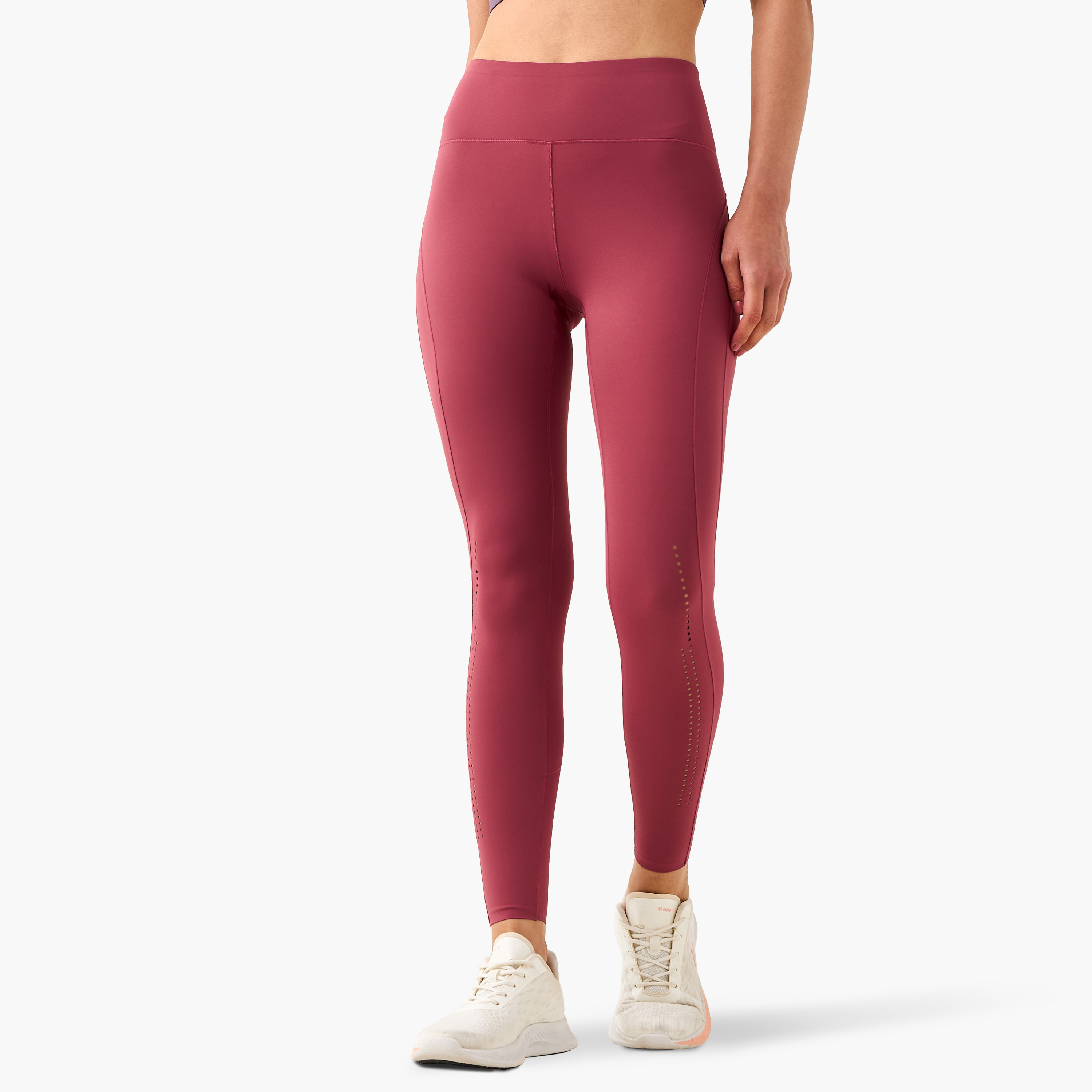 Kappa Logo Print Flexi Waist Leggings-sports-women-clothing-activewearleggings-image-1