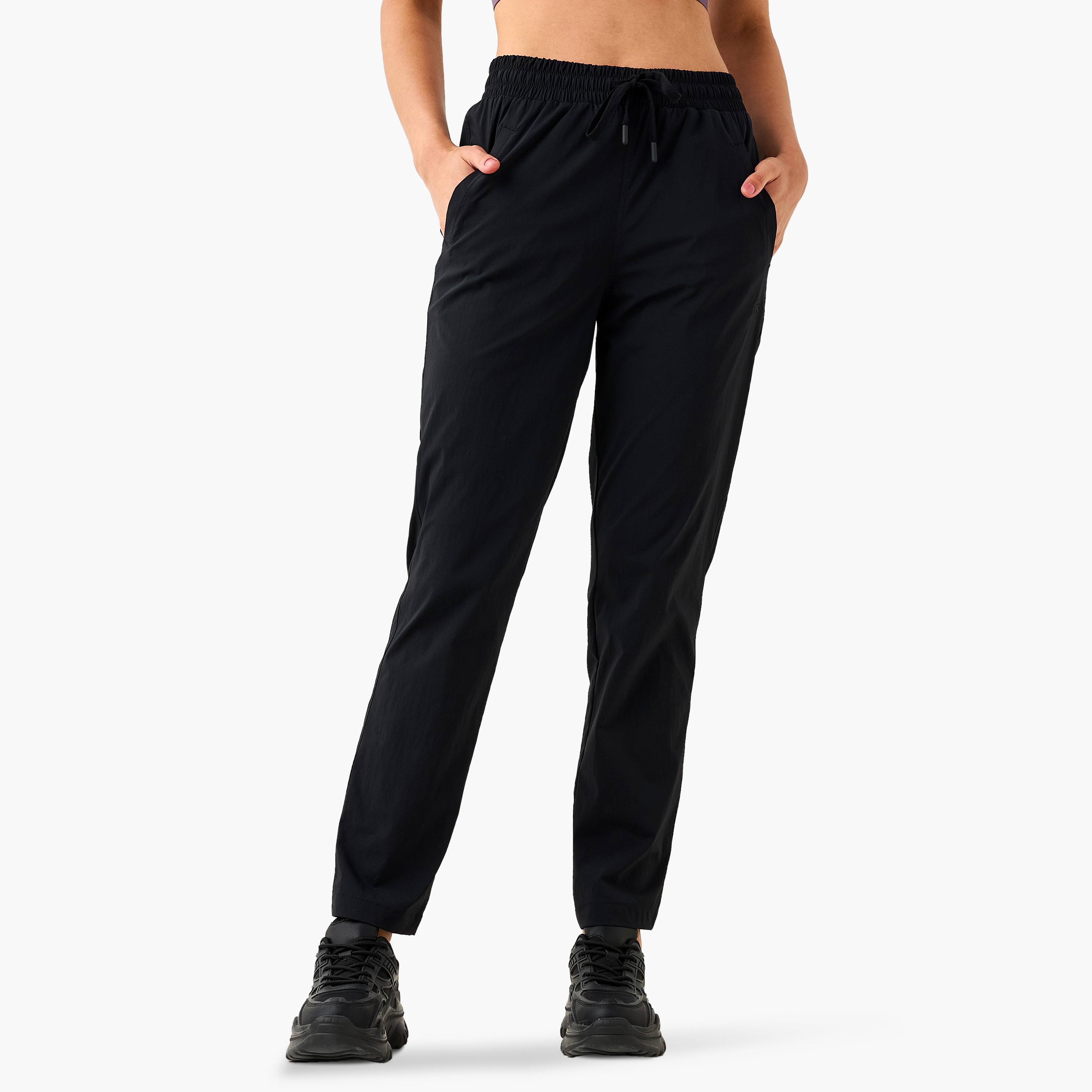 Kappa Track Pants with Drawstring Closure and Pockets-women-clothing-bottoms-joggers-image-1