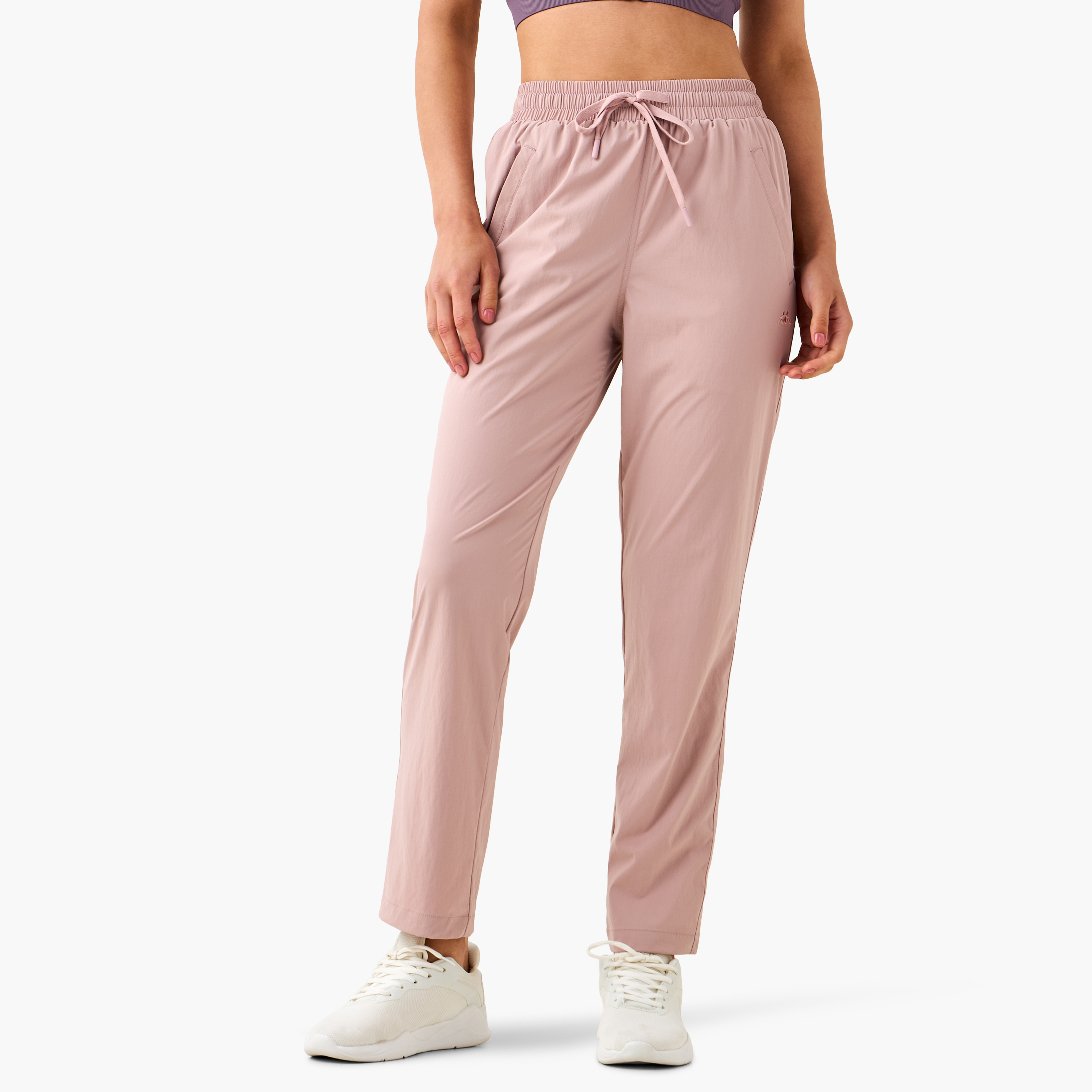 Kappa Track Pants with Drawstring Closure and Pockets-women-clothing-bottoms-joggers-image-1