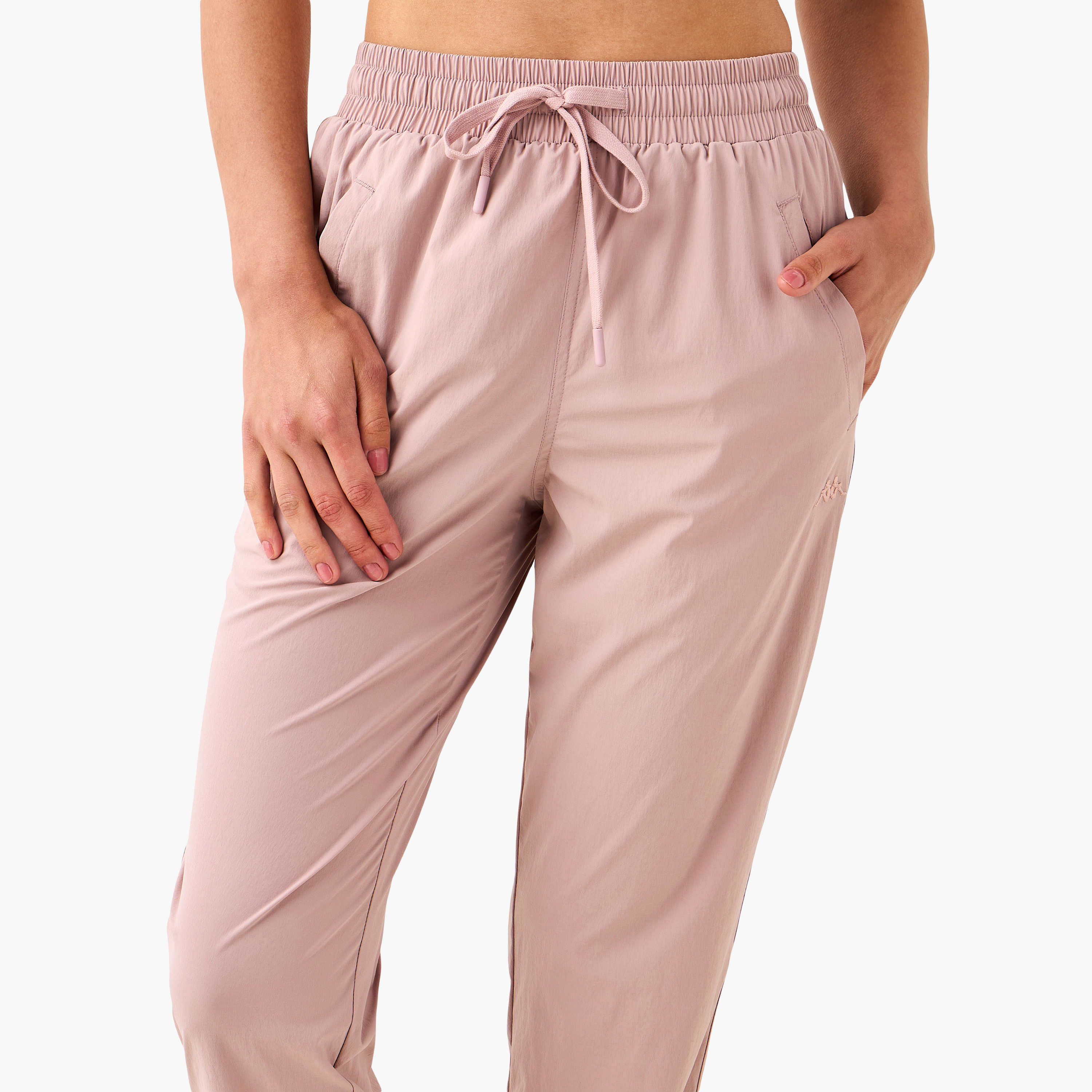 Kappa Track Pants with Drawstring Closure and Pockets-women-clothing-bottoms-joggers-image-4