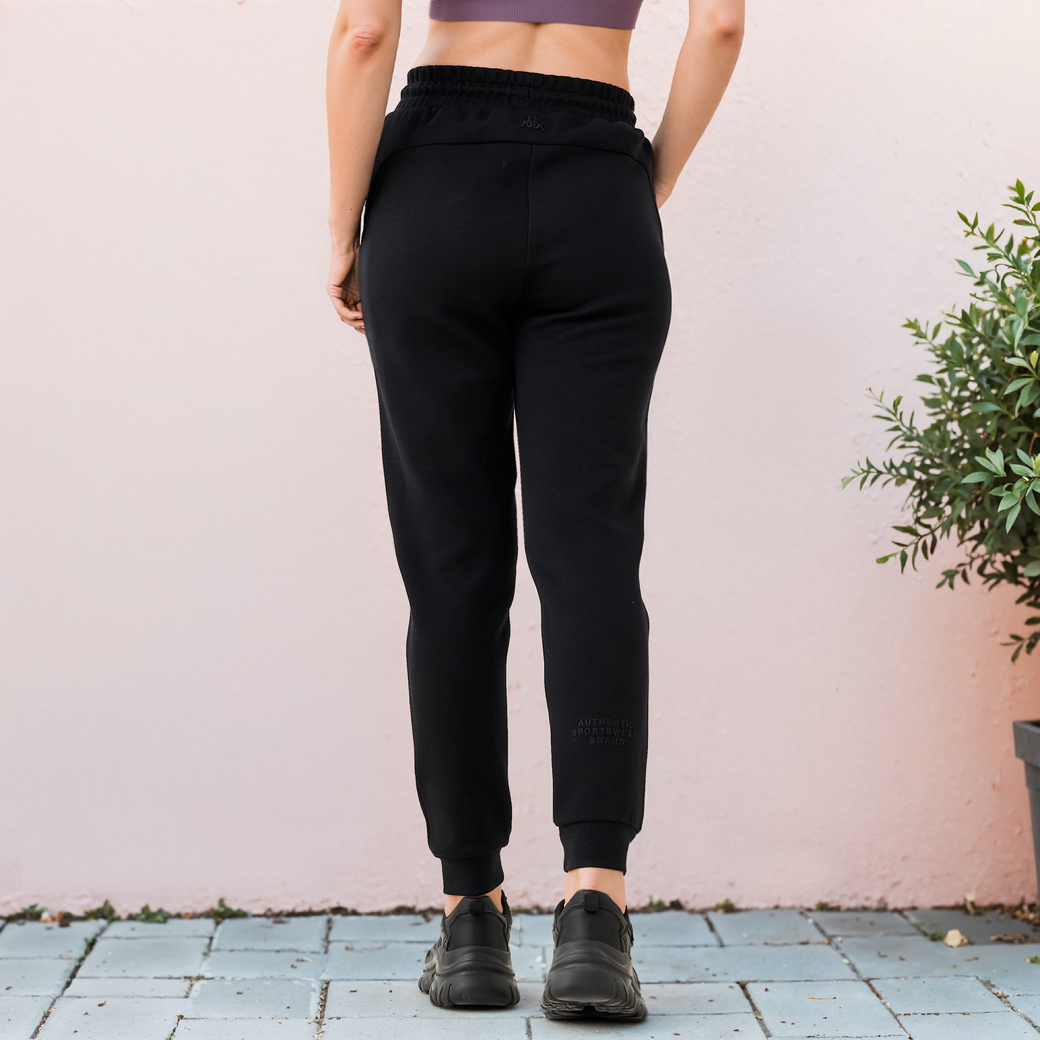 Kappa Panelled Joggers with Drawstring Closure and Pockets-women-clothing-bottoms-joggers-image-3