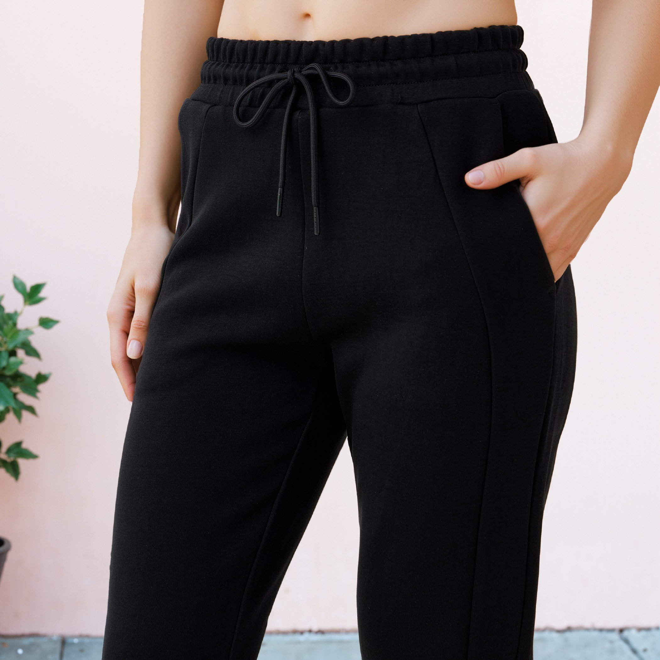 Kappa Panelled Joggers with Drawstring Closure and Pockets-women-clothing-bottoms-joggers-image-4