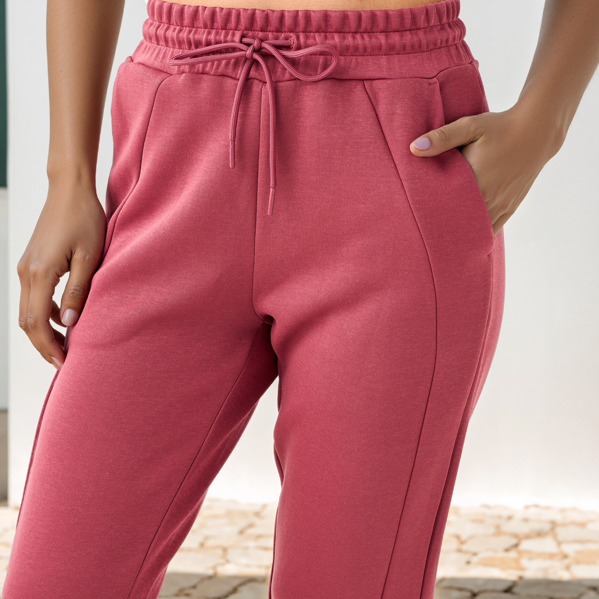 Kappa Panelled Joggers with Drawstring Closure and Pockets-women-clothing-bottoms-joggers-image-4