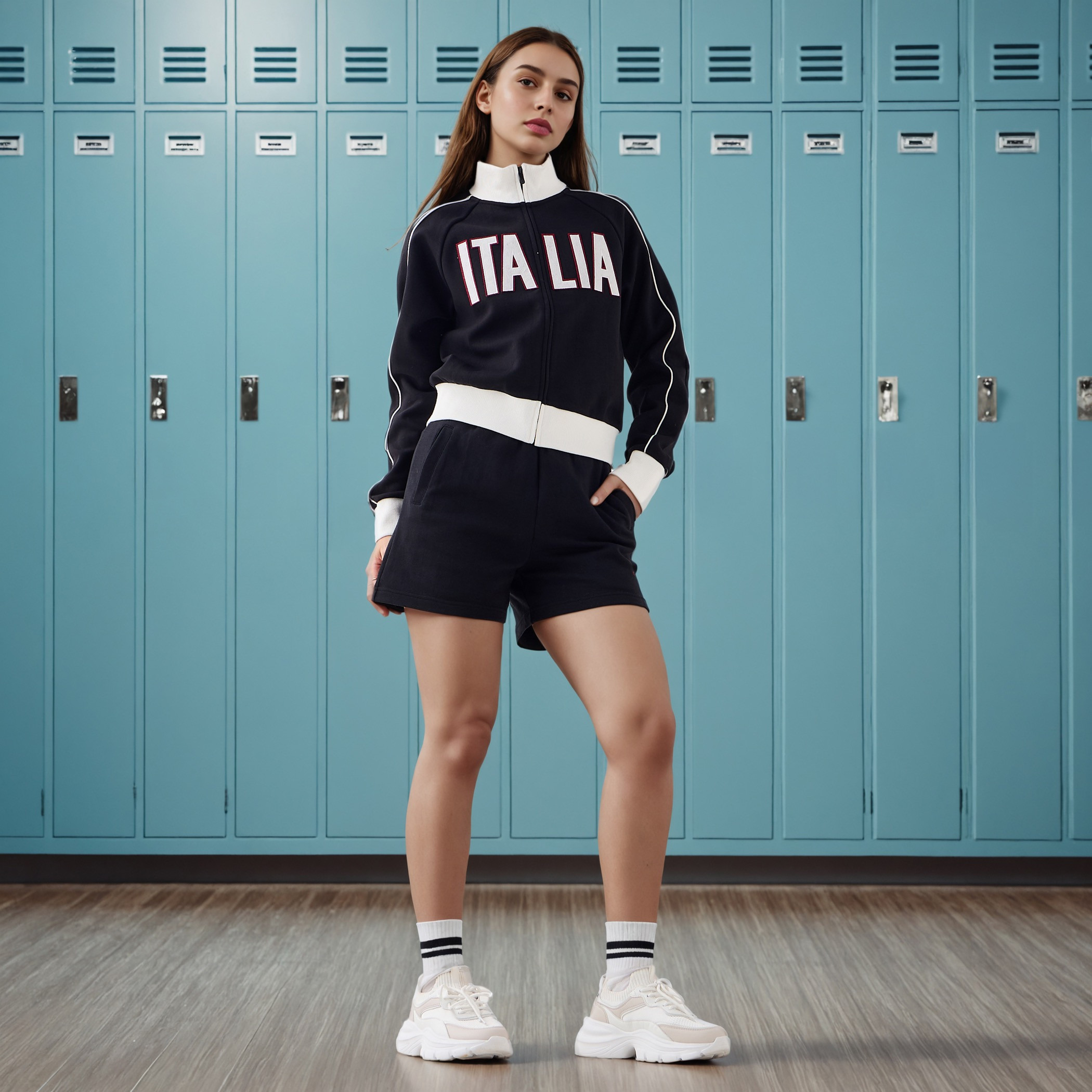 جاكيت بطبعات شعار وسحاب إغلاق من كابا-women-clothing-sportswearandactivewear-coatsandjackets-jackets-image-4