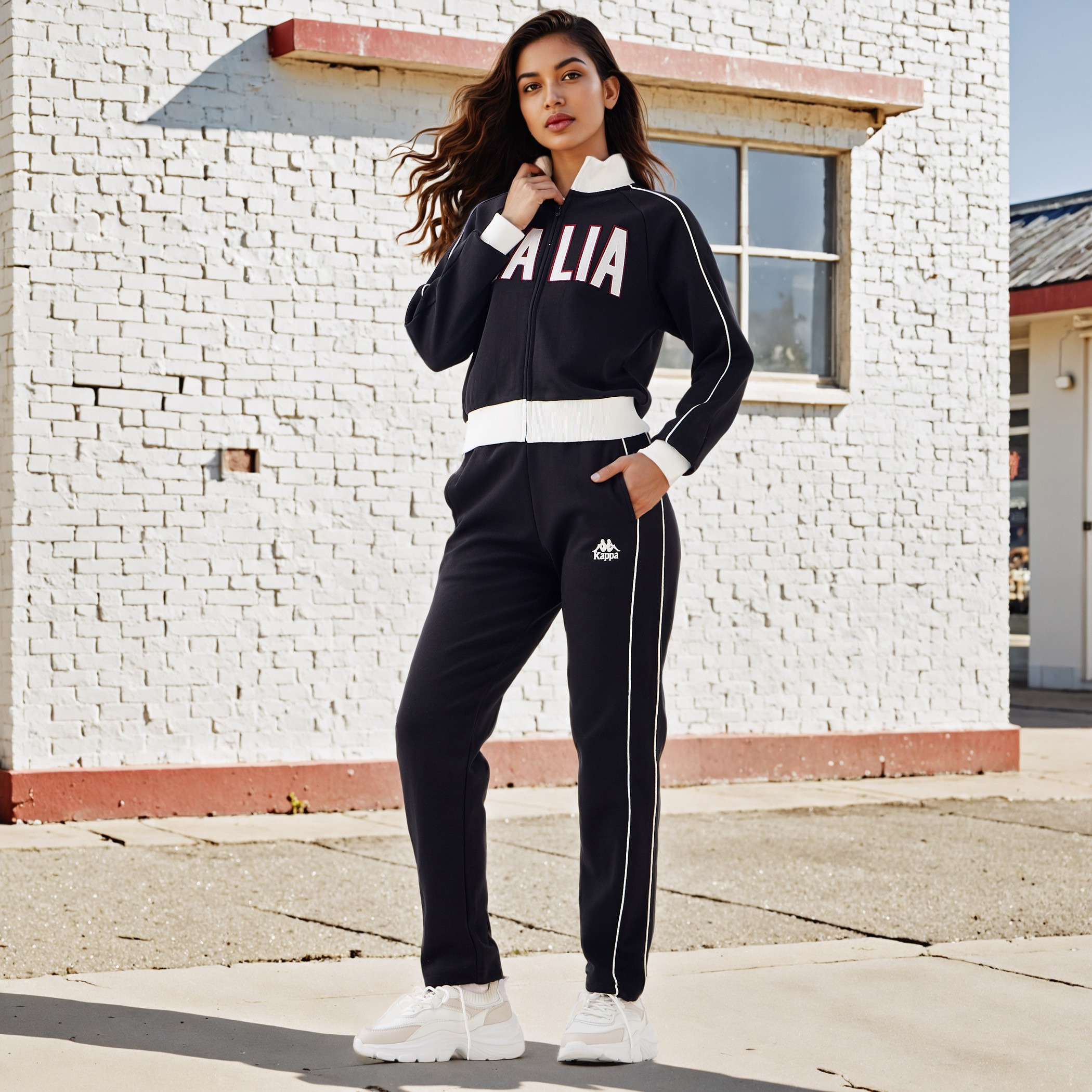 Kappa Logo Print Track Pants-women-clothing-bottoms-joggers-image-2