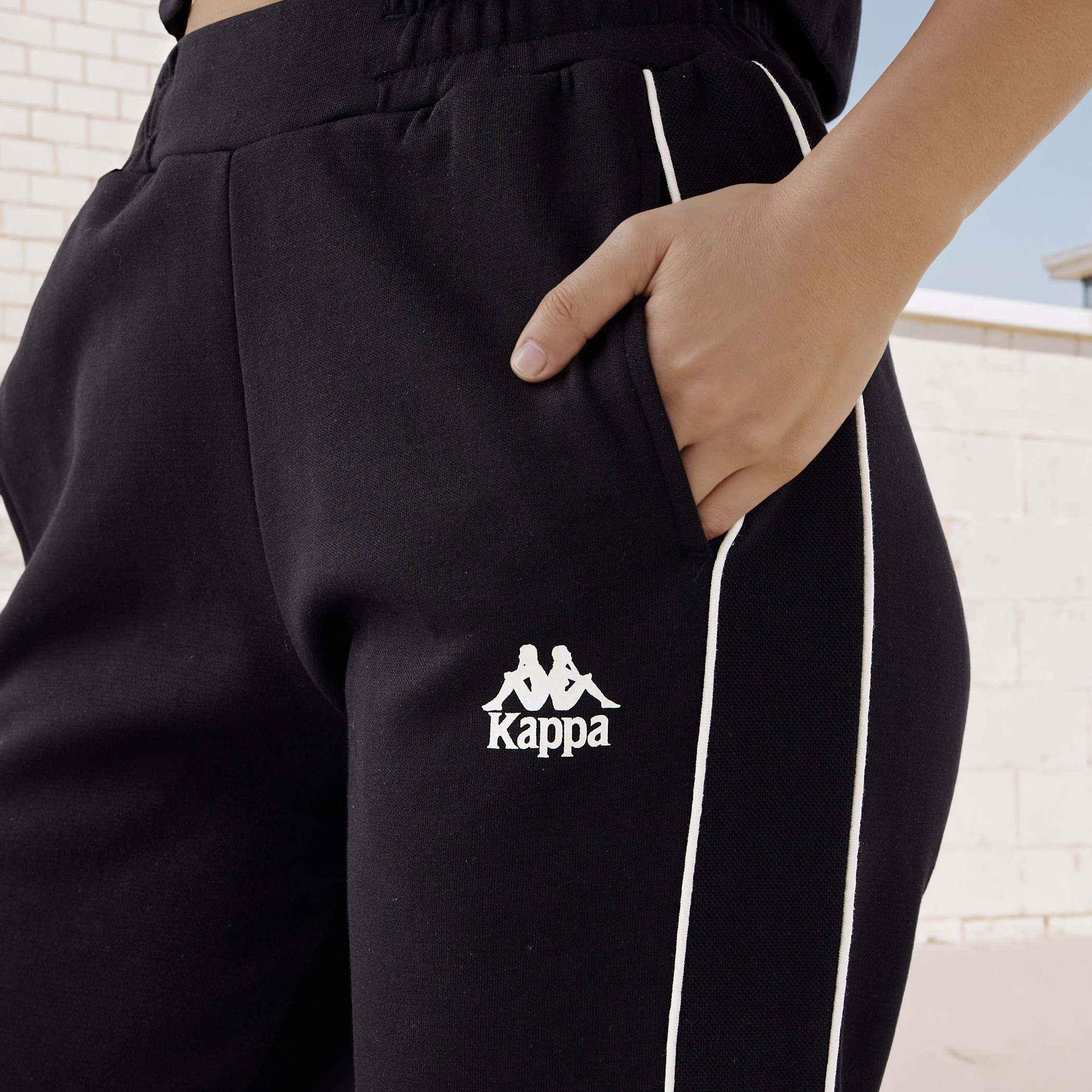 Kappa Logo Print Track Pants-women-clothing-bottoms-joggers-image-4
