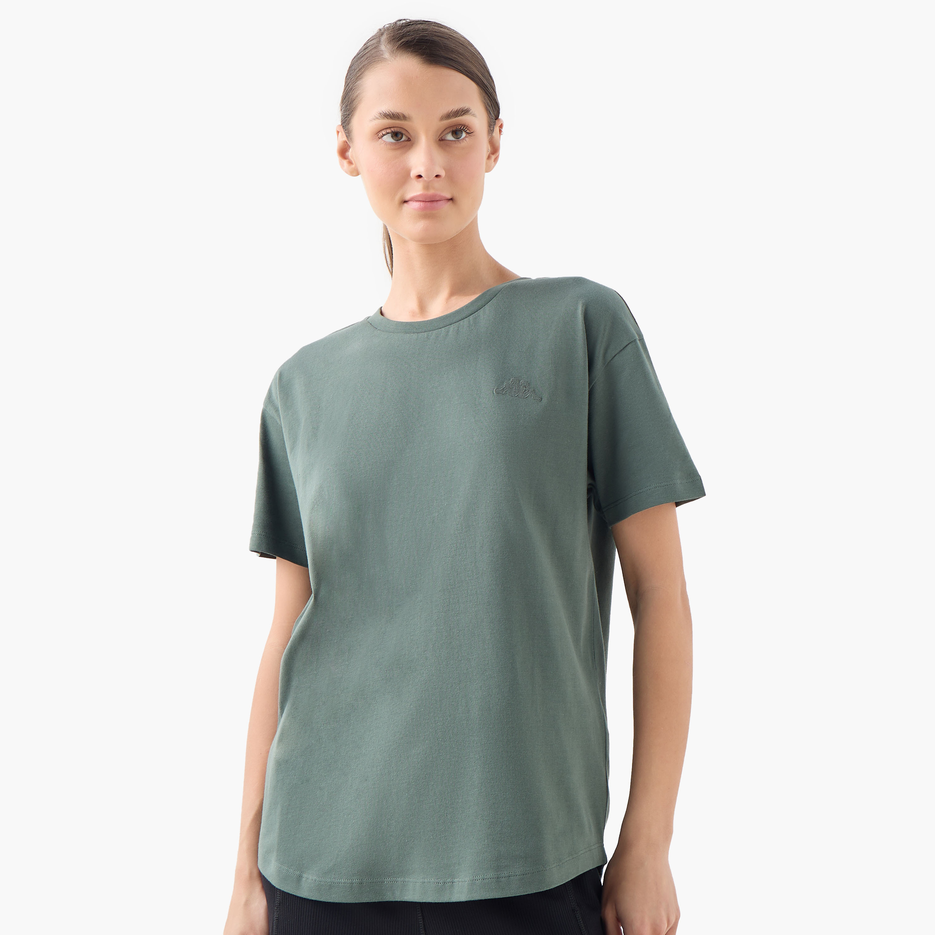 Kappa Logo Detail T-shirt-sports-women-clothing-tshirtsandvests-image-1